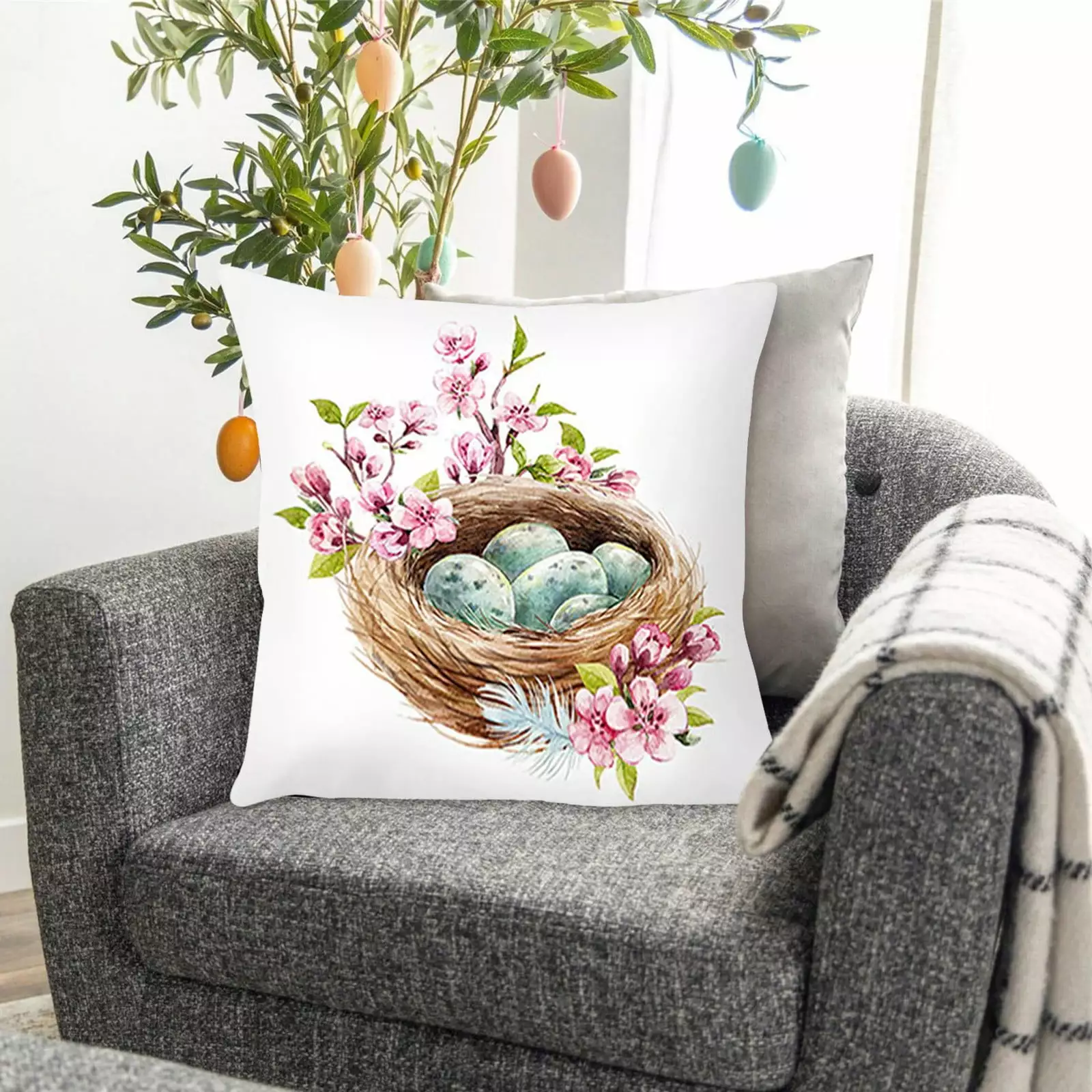 Easter Decorations For Home Pillowcase Living Room Sofa Bedroom Decoration Pillowcase