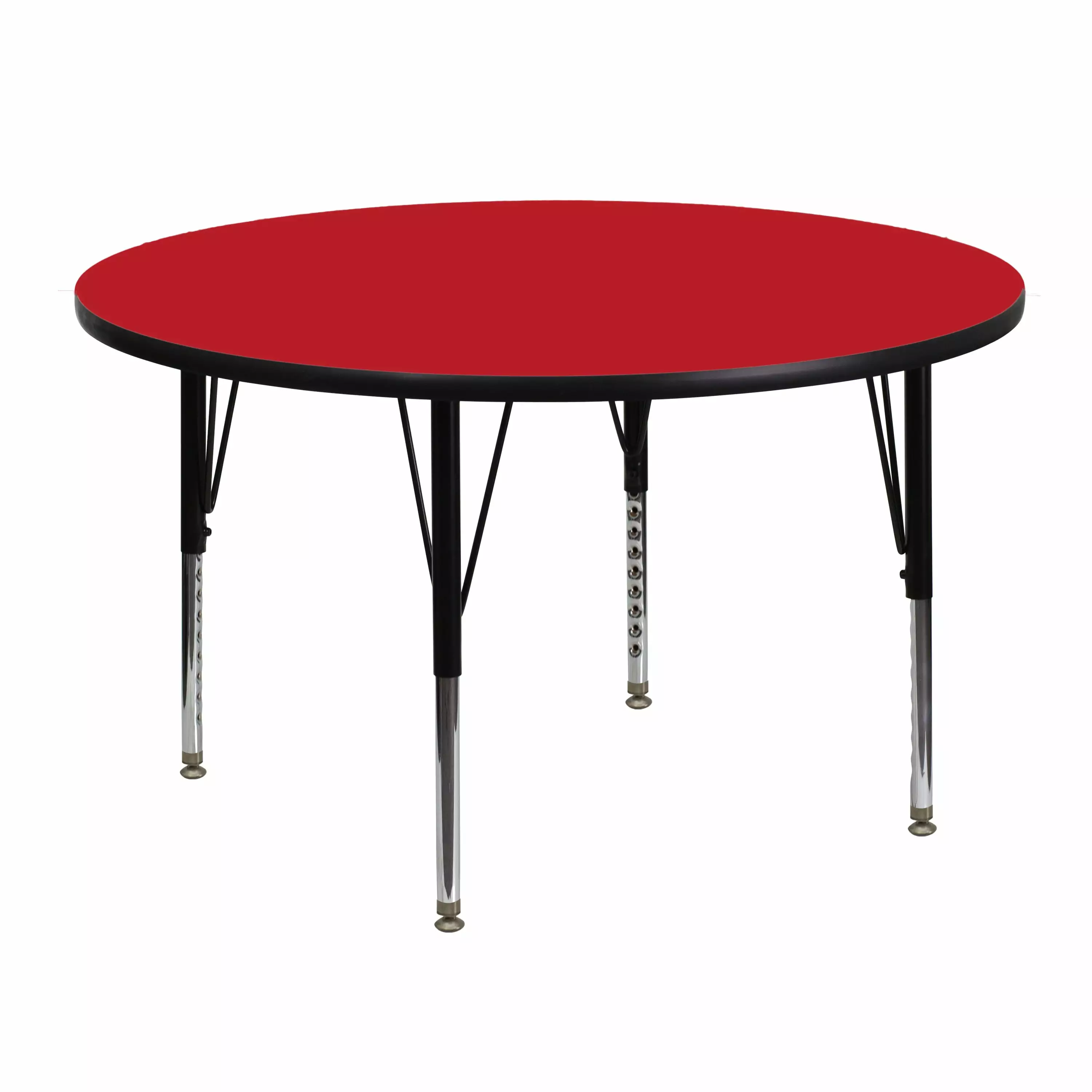 Emma + Oliver 48 Round Red HP Laminate Preschool Activity Table