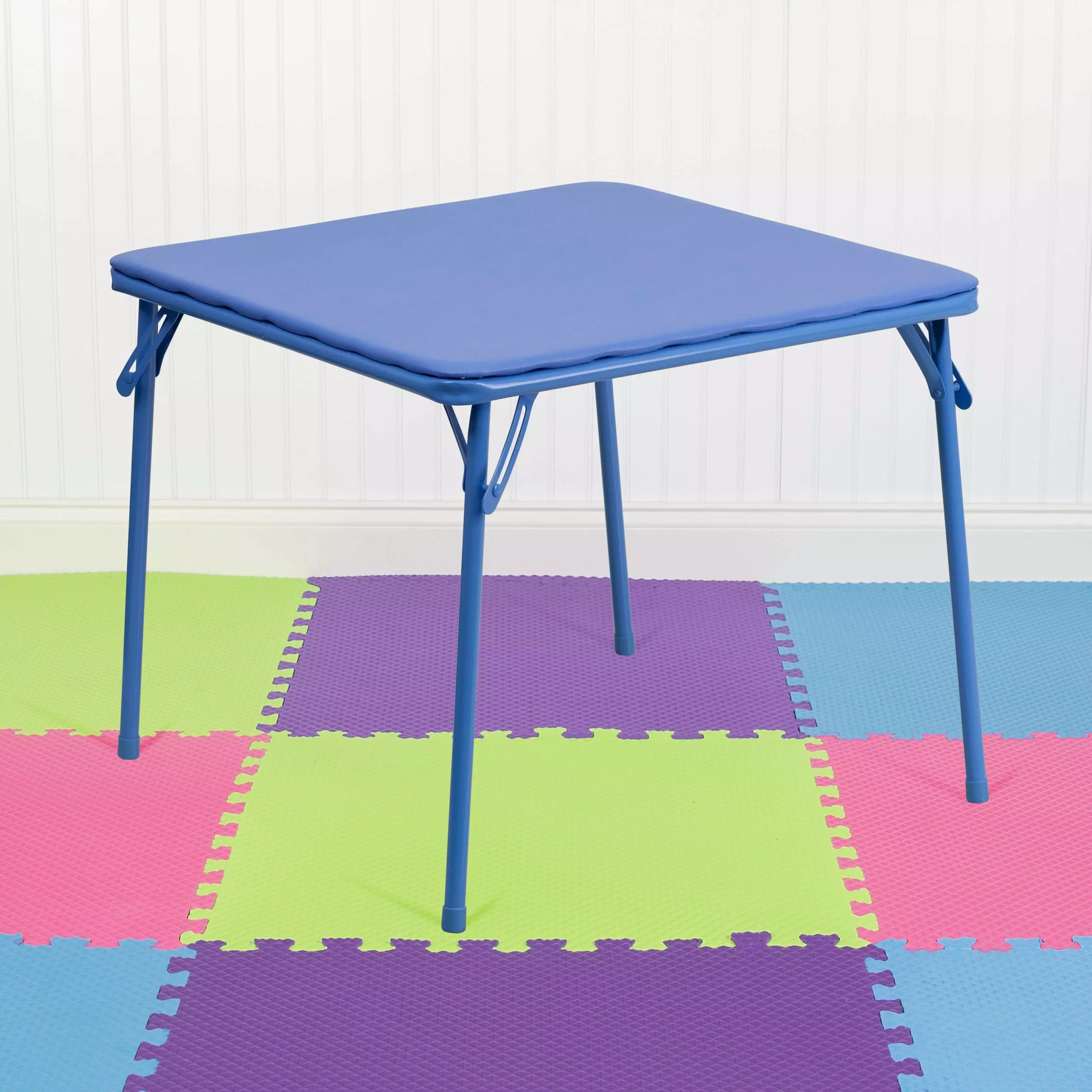 Emma + Oliver Kids Blue Folding Table Daycare Classroom