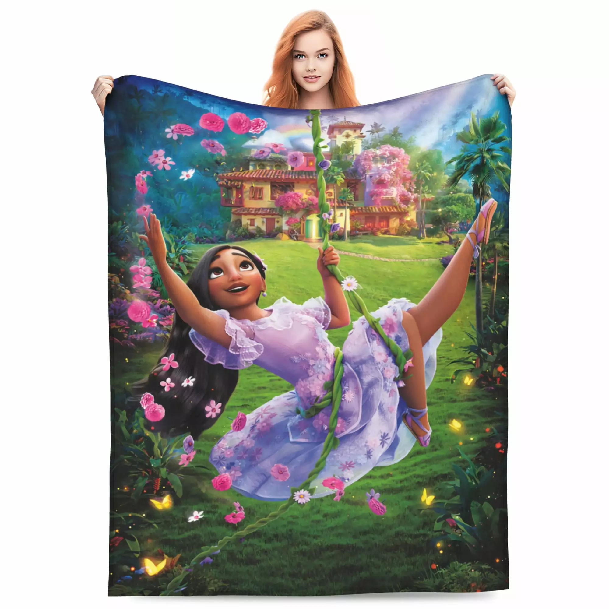 Encanto Mirabel Cartoon Blanket for Kids Teenager Adult. Ultra Soft Cozy Luxury Fleece Throw Blanket For Couch Bed Sofa. Warm Flannel Blankets Bedding For All Season