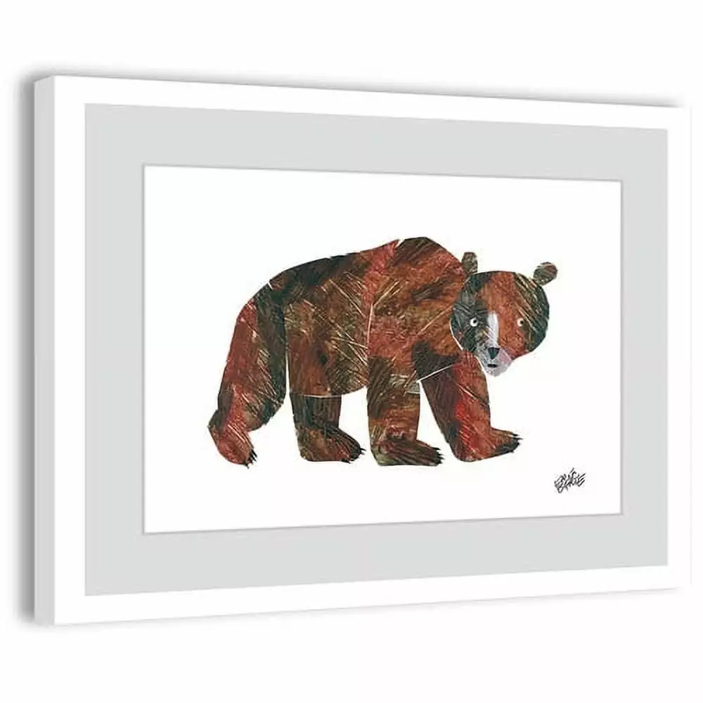 Eric Carle Big Brown Bear 2 Framed Art Print