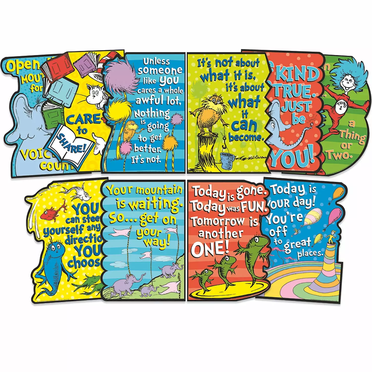 Eureka Dr. Seuss Die-Cut Poster Set