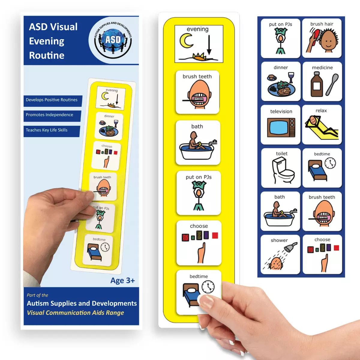 Evening Routine Chart ?C Visual Cards Evening Timetable Checklist compatible with PECS Symbols and Boardmaker PCS Software (for ADHD. ASD. Autism. Kids. Children. Toddlers)