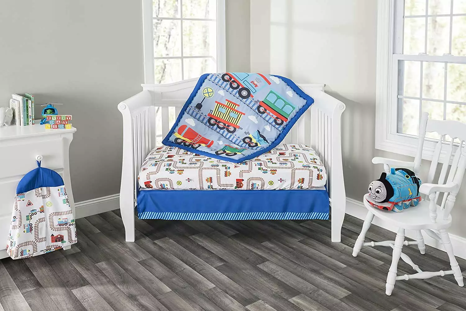 Everyday Kids 3 Piece Boys Crib Bedding Set - Choo Choo Train