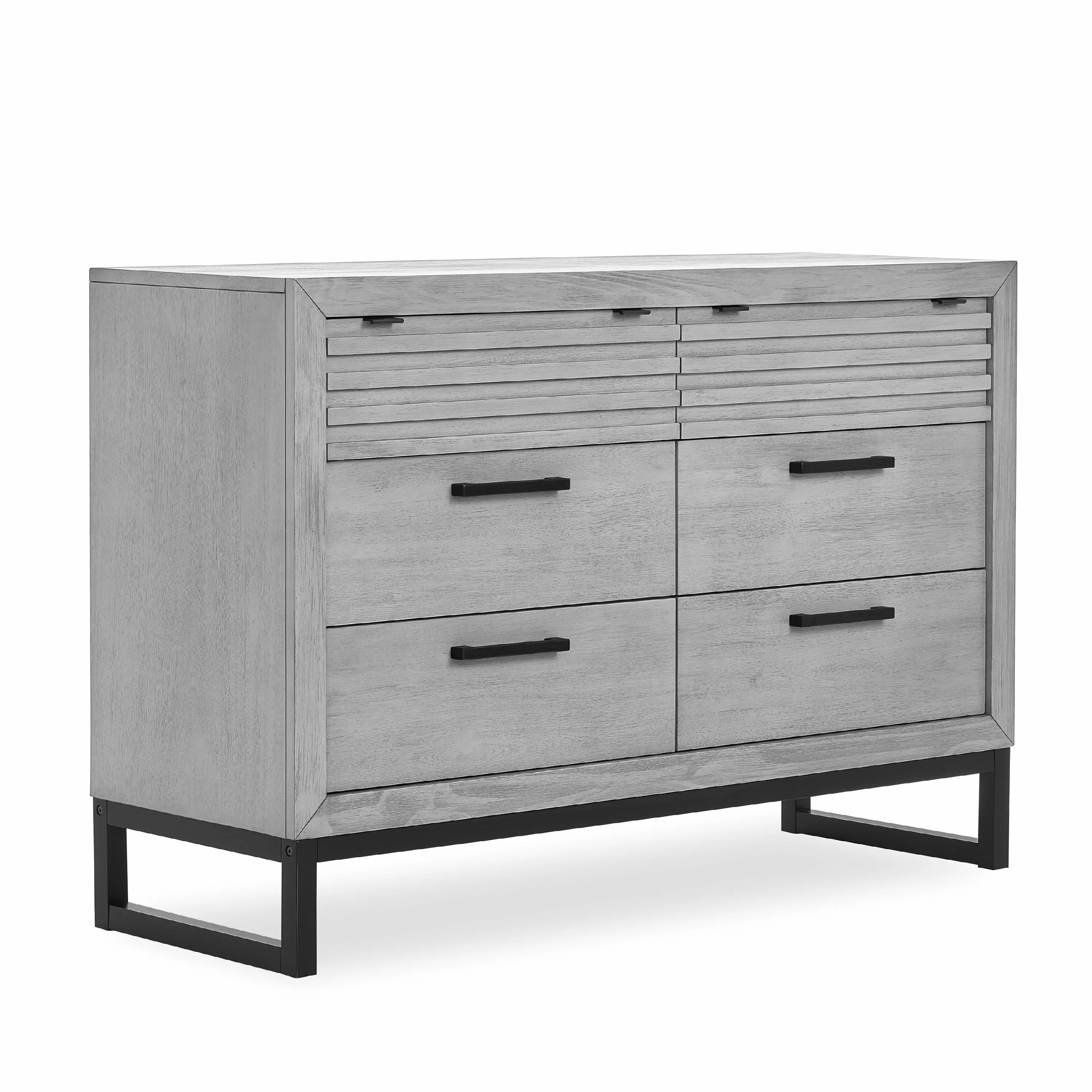 Evolur Kyoto Double Dresser In Imperial Grey. Comes Fully Assembled. Made Of Hardwood