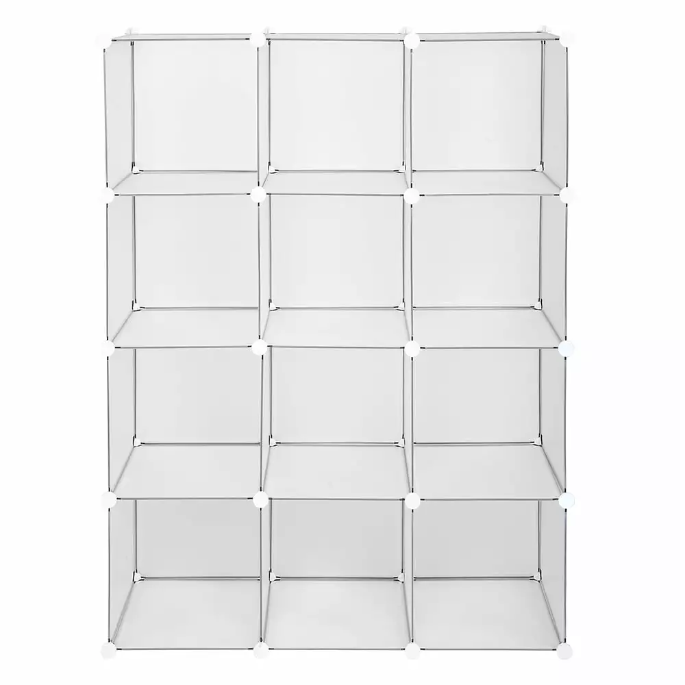 Fairnull Cube Storage 12-Cube Book Shelf Storage Shelves Closet Organizer Shelf Cubes Organizer Bookcase