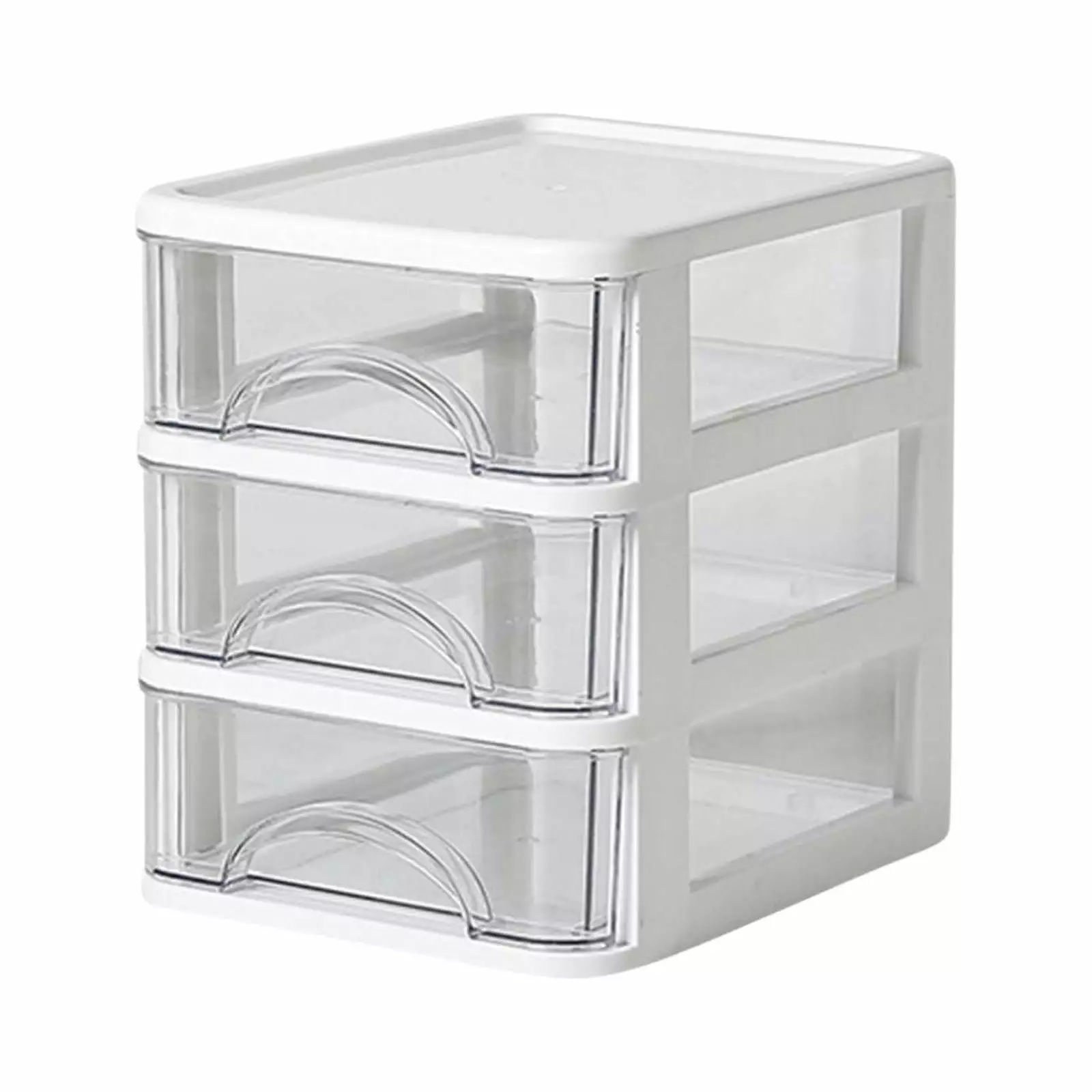 Fesfesfes 3 Drawers Desktop Storager. Small Drawer Organizer with Clear Drawers Desktop Storage Box. Desktop Organization Supplies for Office Home. DIY Crafts. Art Supply and Jewelry