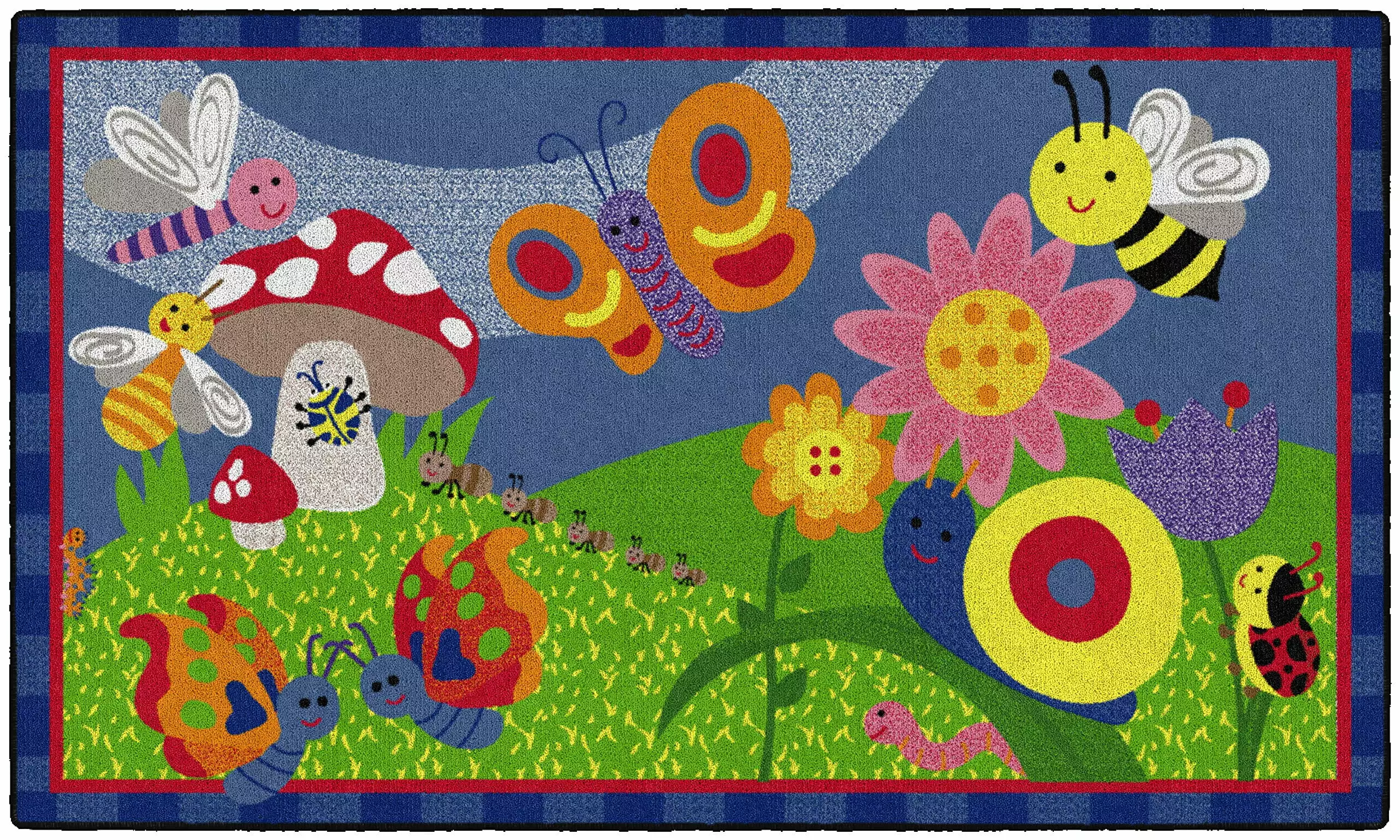 Flagship Carpets CE419-12W Rectangle Cutie Bugs. 3 ft. x 5 ft.