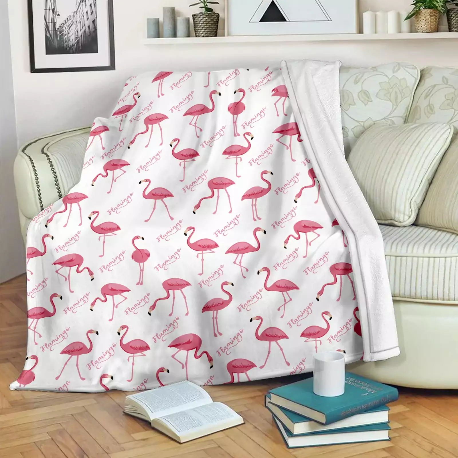 Flamingo Gifts for Women Fuzzy Blanket. Plush Blanket. Fluffy Blanket. Bed Throw Blanket Gifts for Girls Cozy Gifts for Men. Kids Blanket. Bedroom Decor 40x50 Inch