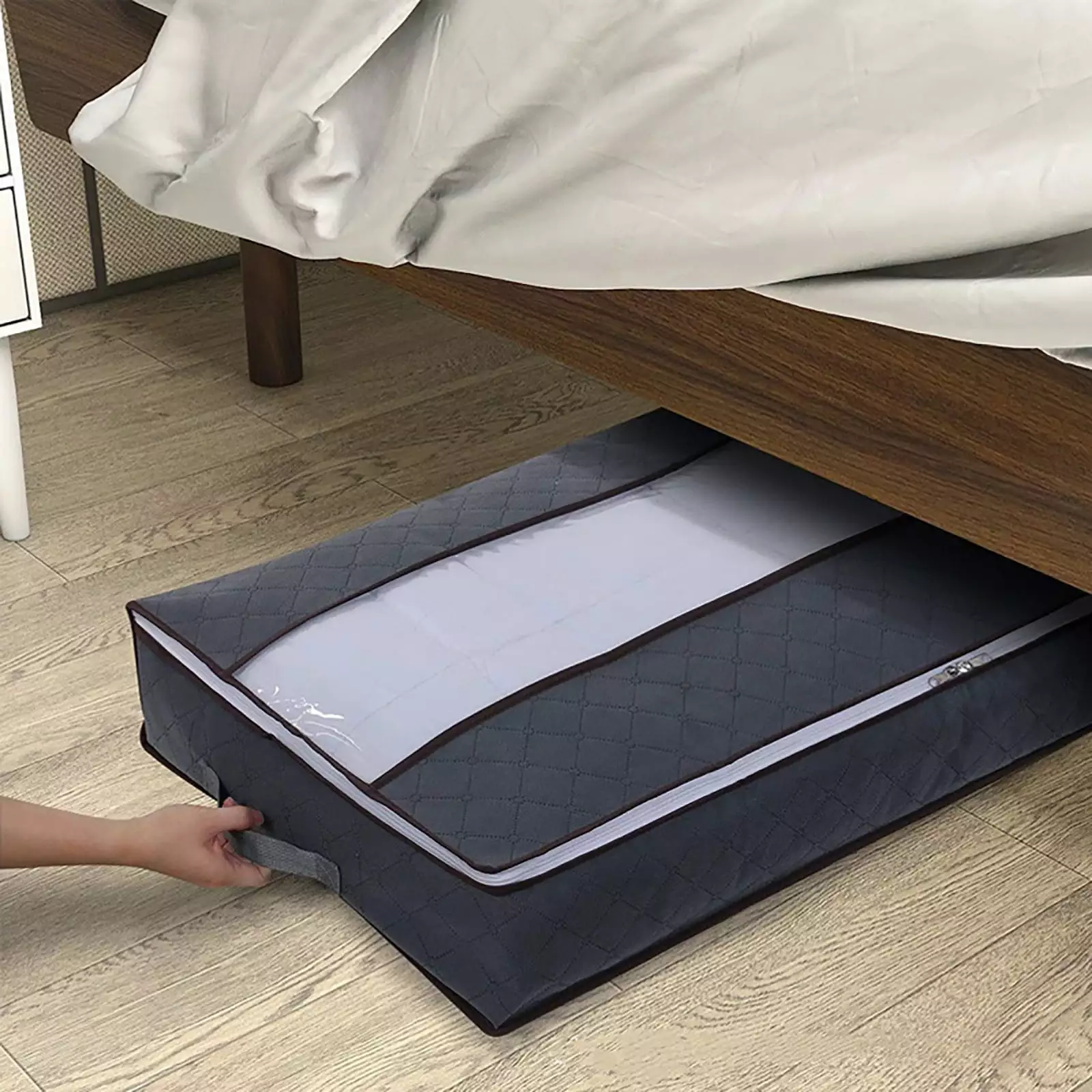 Fnyoxu Under Bed Storage Bags.Large Under Bed Storage Bins with Reinforced Handles.Under Bed Storage Bags and Containers