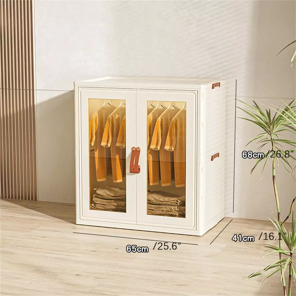 Foldable Simple Wardrobe Portable Closet Clothes Cabinet Bedroom Nursery Armoire Quick Free Install Dresser Storage Cabinet