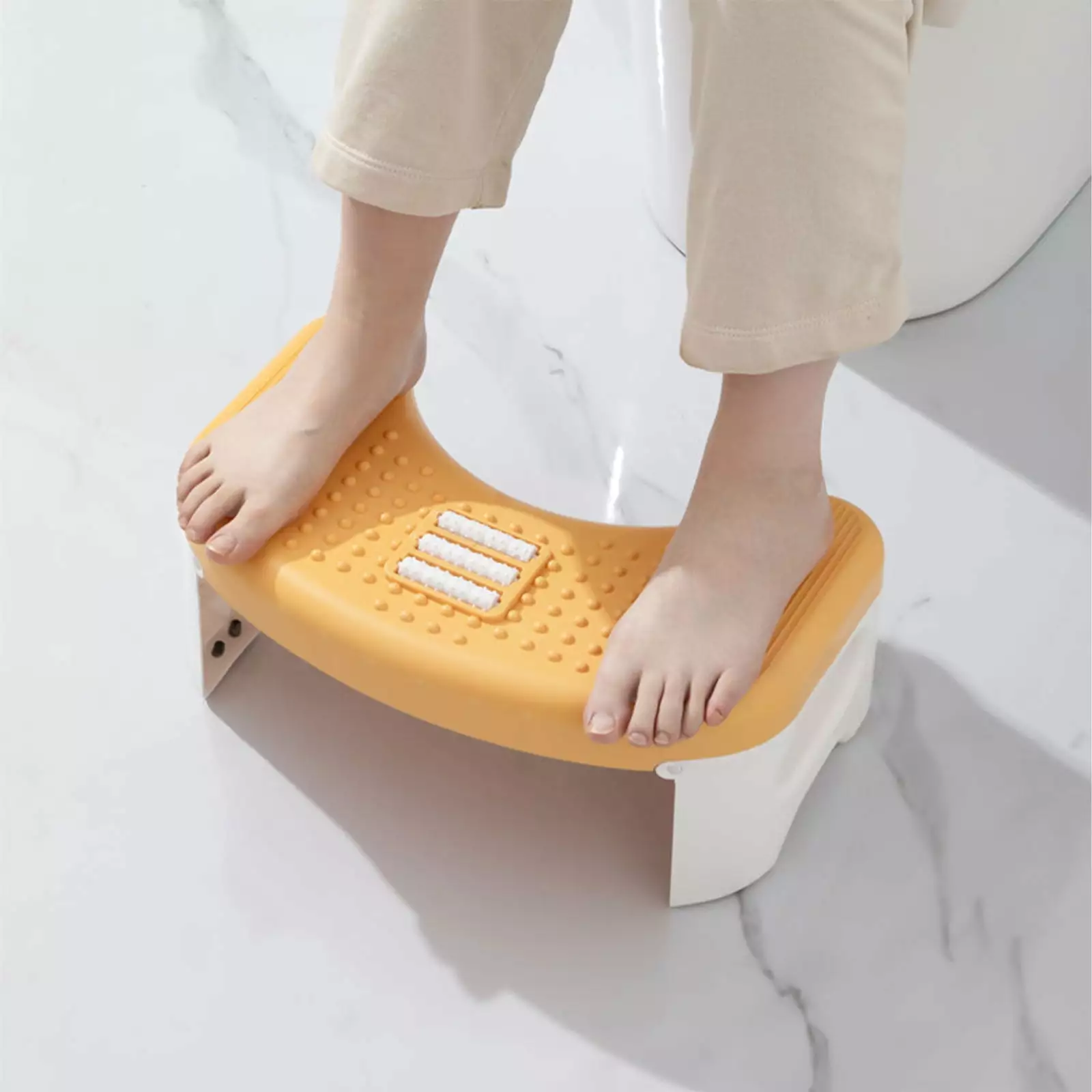 Folding Toilet Stool. Squatting Poop Stool. Bathroom Potty Step Stool. Toilet Assistance Steps. Step Stool. Fits All Toilets. Detachable ?? Stackable for Home Flash Deals Summer Shop