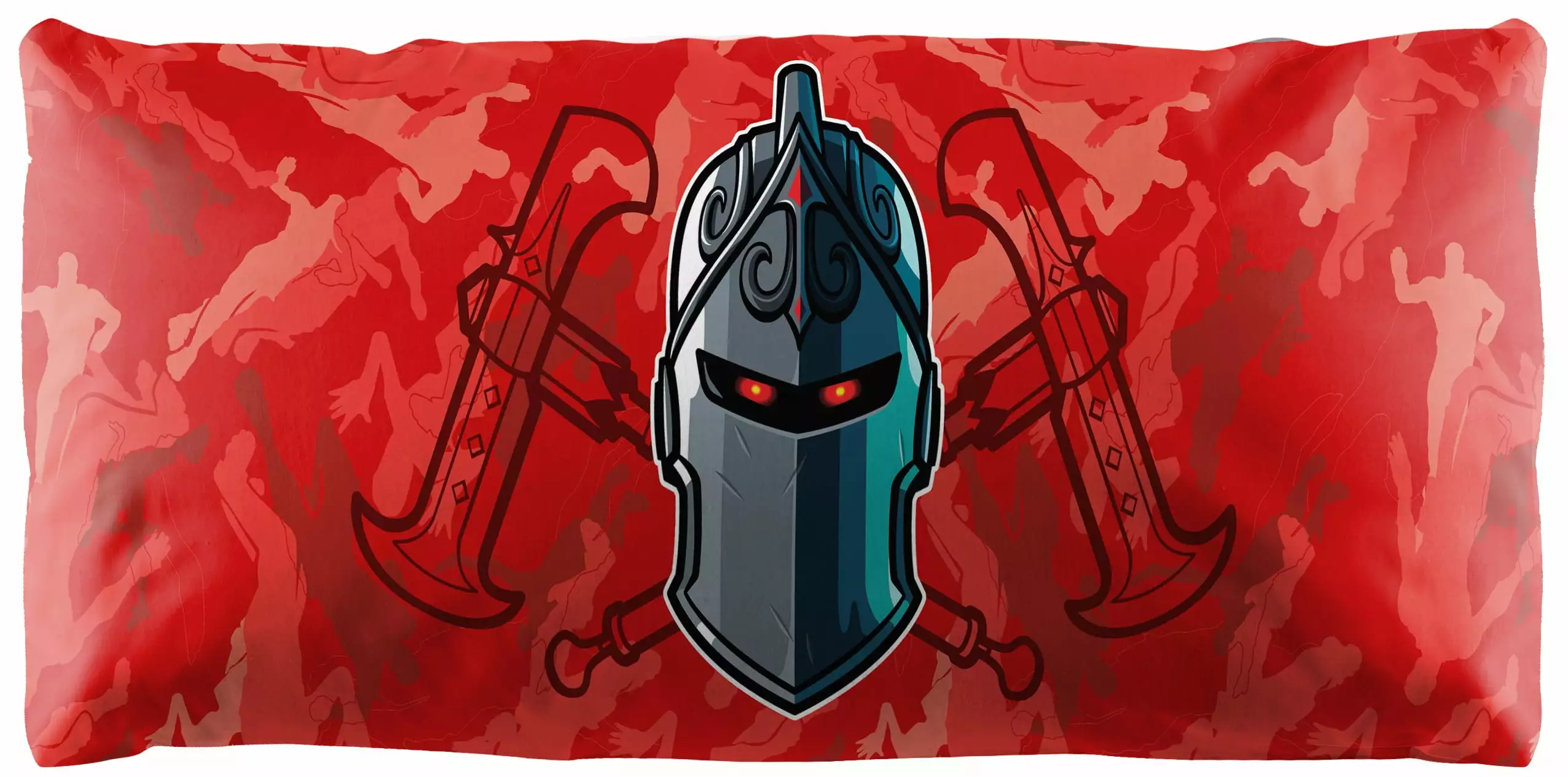 Fortnite Black Knight 20x54 inch Red Body Pillow Cover. 100% Microfiber