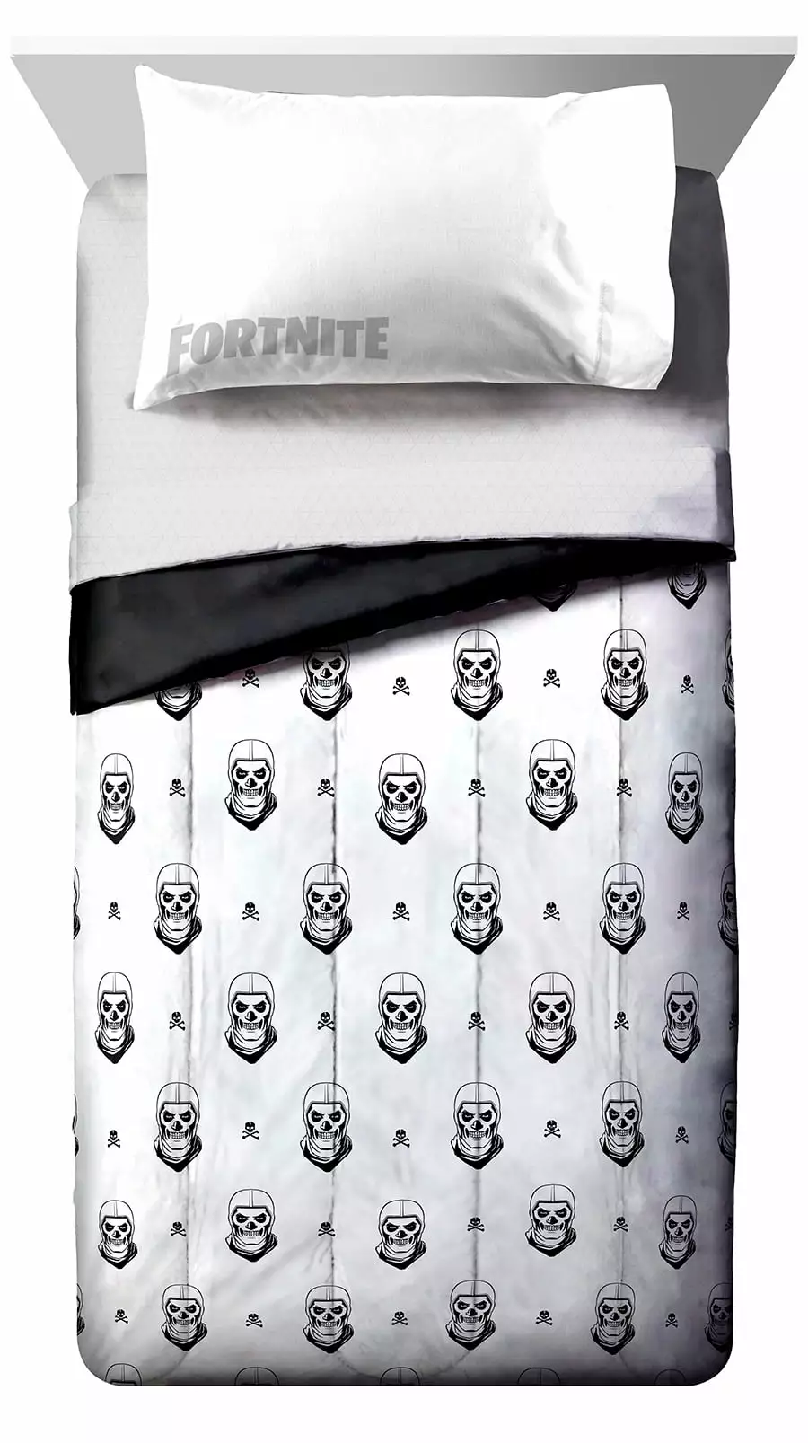 Fortnite Novelty 7 Piece Bedding Sets Full with Comforter and Sham and Fitted Sheet and Flat Sheet and Pillowcases