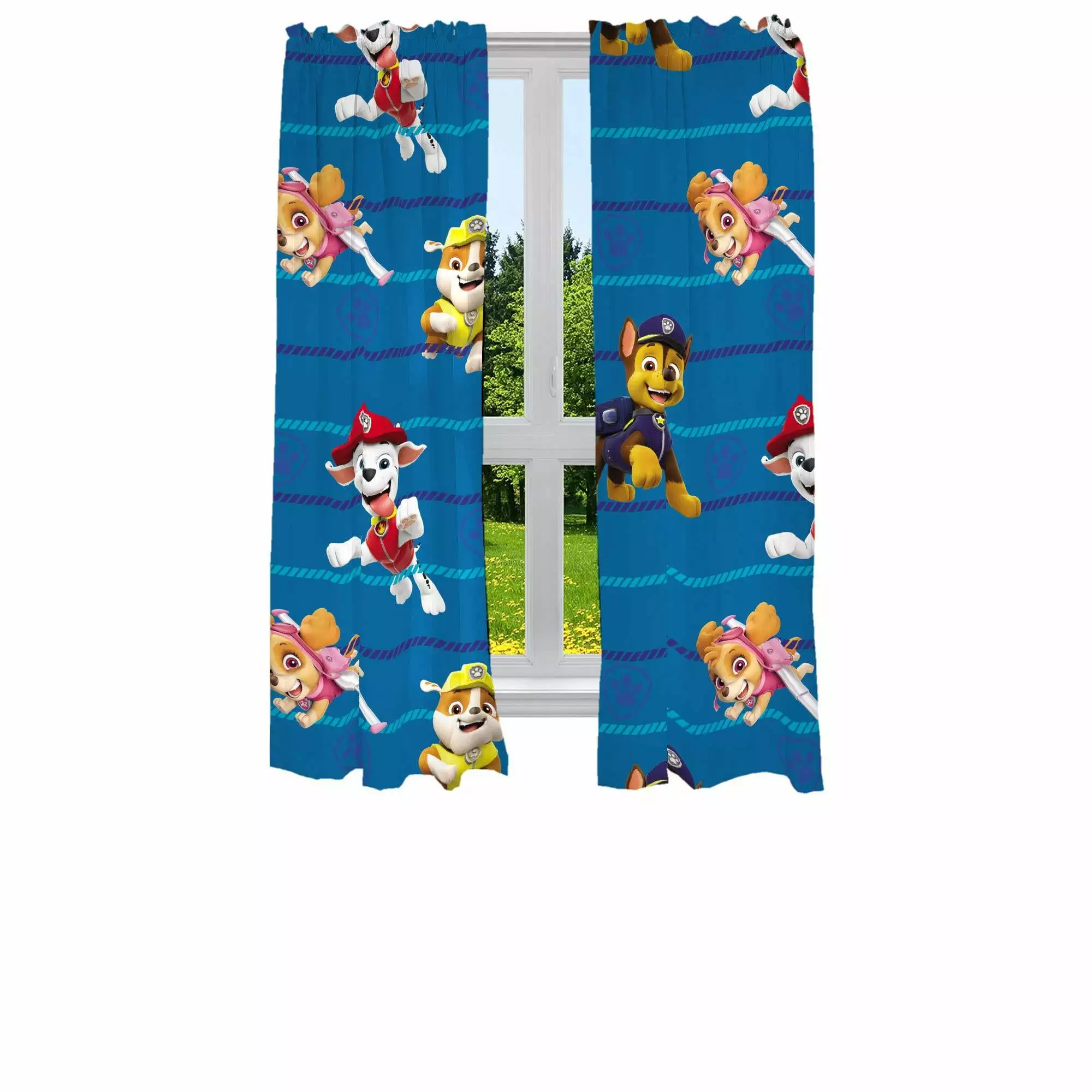 Franco Kids Room Window Curtains Drapes Set. 82 x 63. Paw Patrol 82 x 63