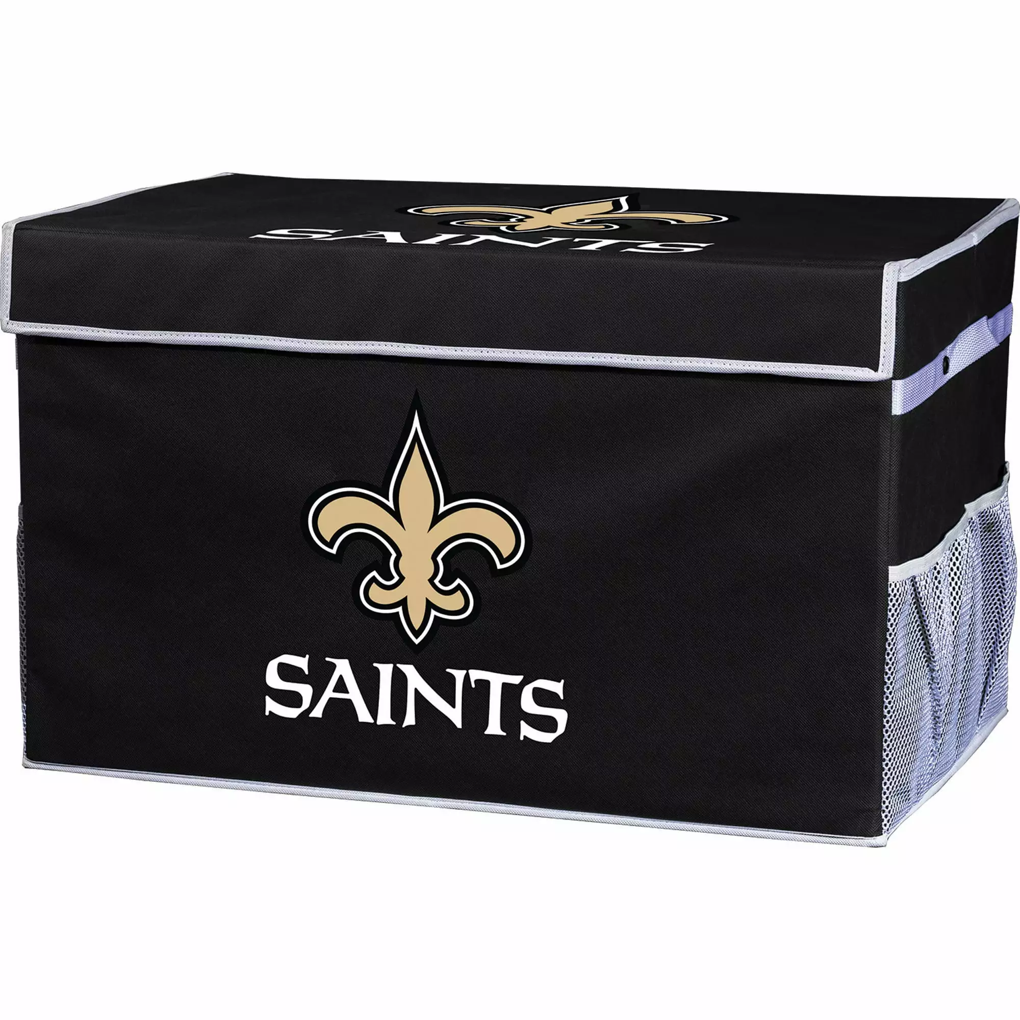 Franklin Sports NFL New Orleans Saints Collapsible Storage Footlocker Bins - Large