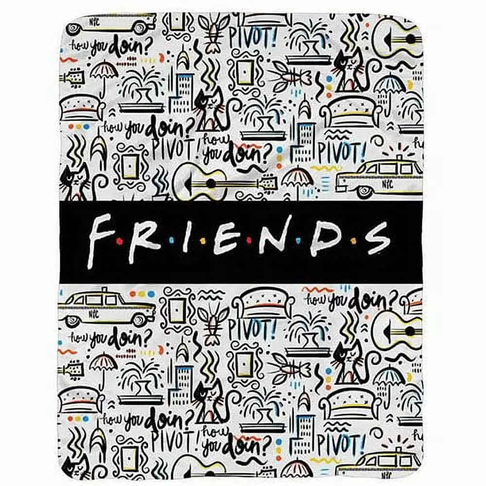 Friends 45x60 Fleece Throw -Blanket