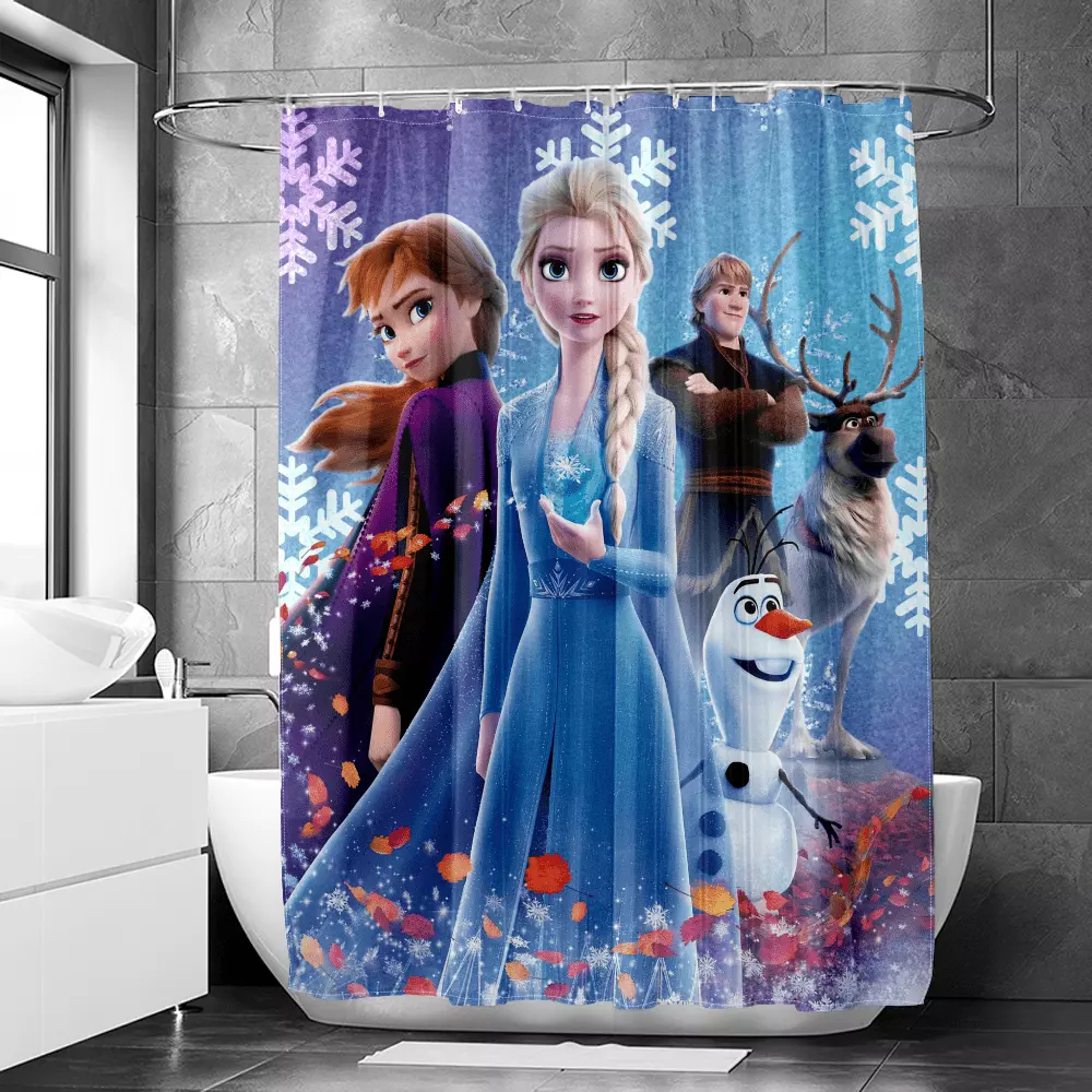 Frozen Shower Curtain. Shower Curtain Bathroom Shower Curtain Waterproof Shower Hooks For Curtain Bathroom Accessories For Kids