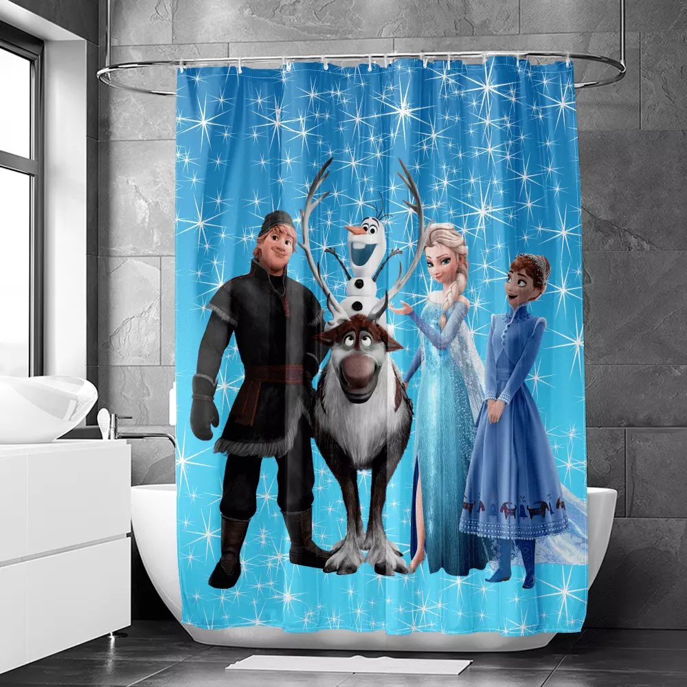 Frozen Shower Curtain. Shower Curtain Space Extender Shower Curtain Waterproof Shower Hooks For Bathroom Curtain Kids Bathroom Set