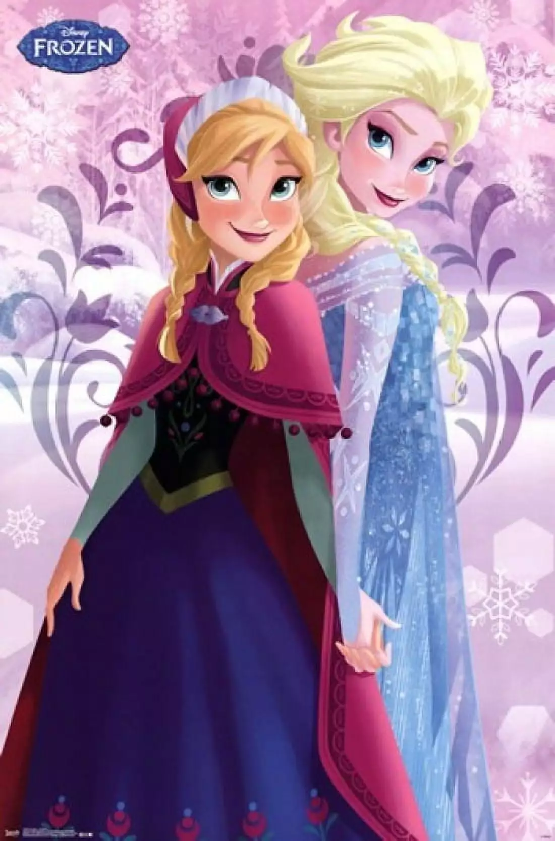 Frozen - Sisters Anna & Elsa Laminated Poster Print (24 x 36)