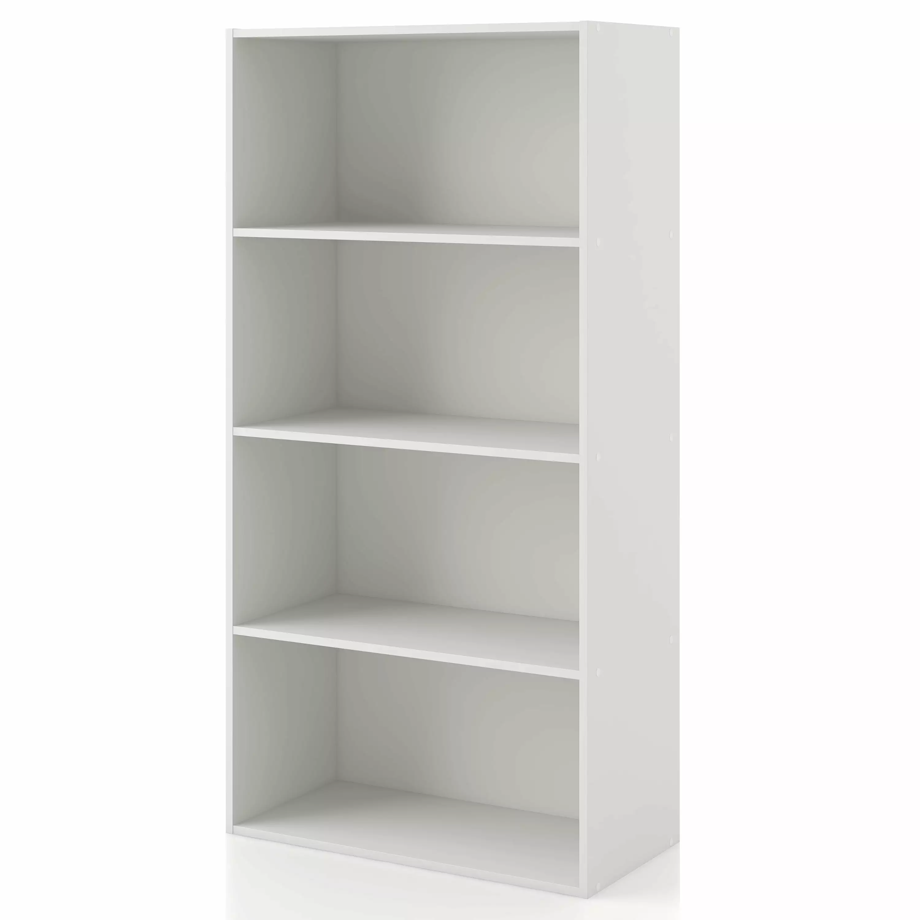 Furniture of America Brooks Stackable 4-Tier Wood White Bookcase