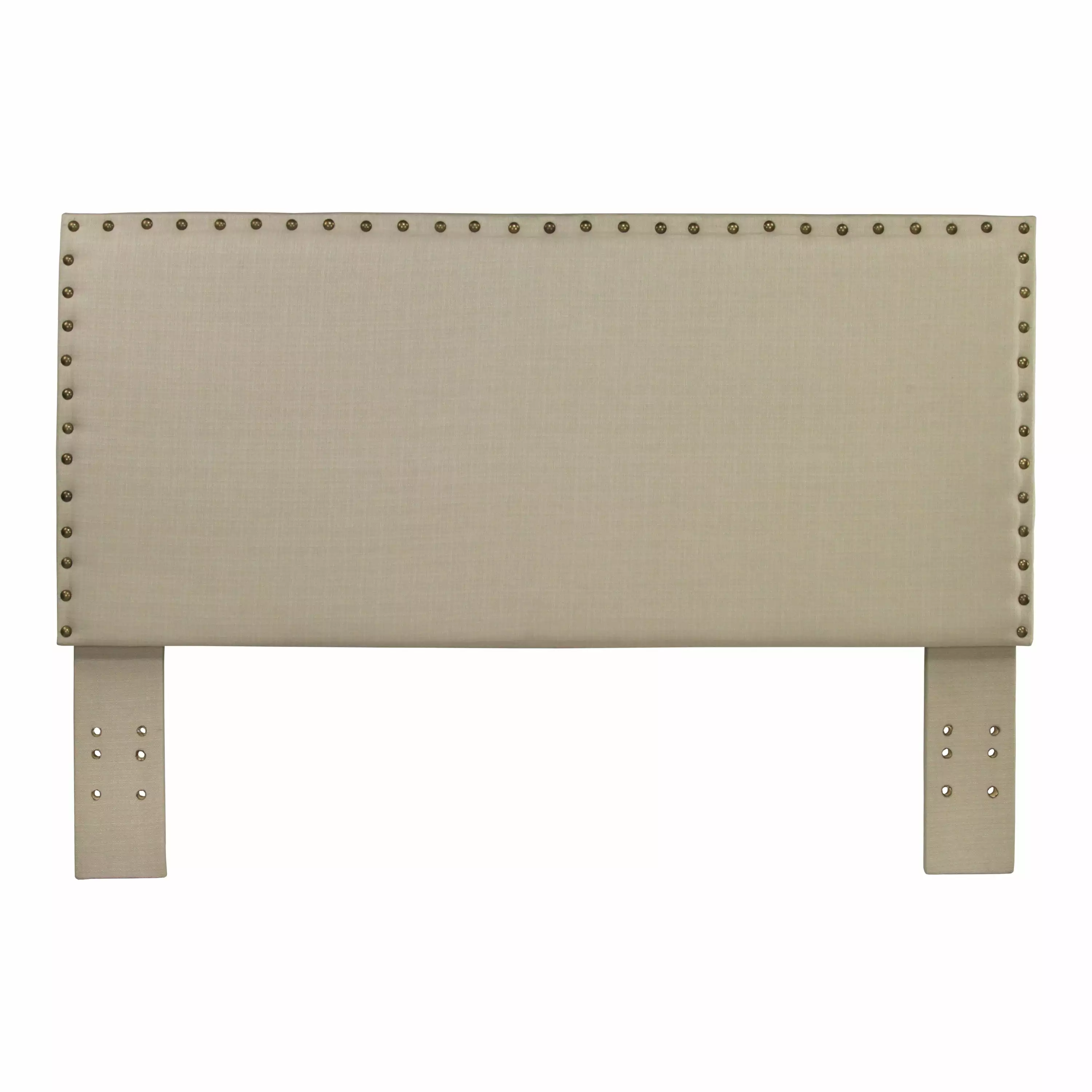 Furniture of America Raleigh Linen-like Fabric Headboard. Full/Queen. Ivory