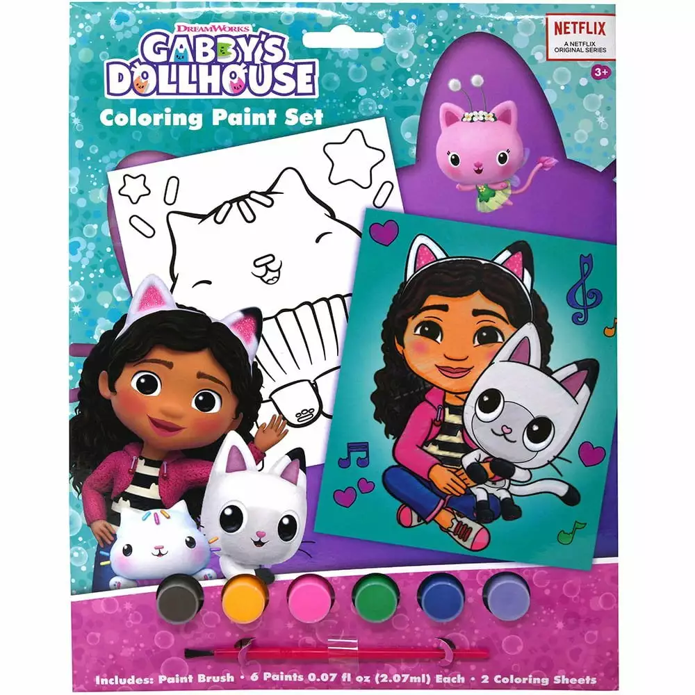 Gabbys Dollhouse Poster Paint Set- 6 PACK