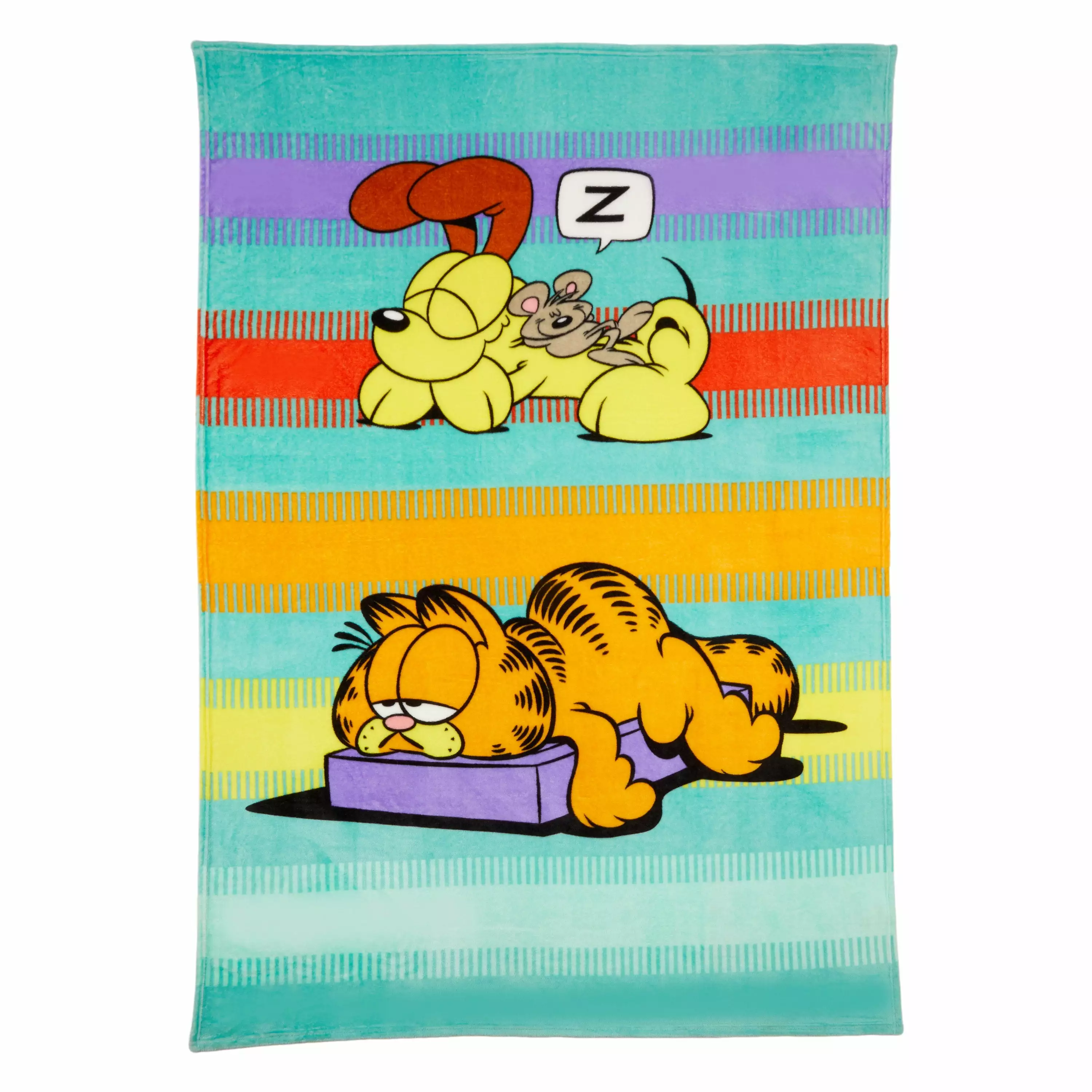 Garfield Kids Plush Blanket. Twin/Full Size 62x90. Nickelodeon