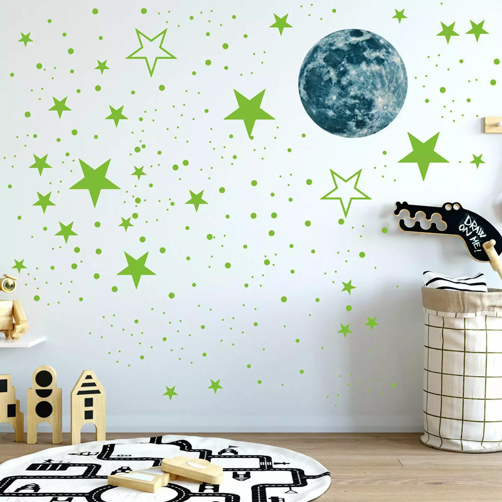 Glow in The Dark Stars For Ceiling. Glowing Stars For Ceiling Planets. Stars Wall Decals. Solar System Galaxy Space Nursery Wall Stickers Rocket Astronaut Kids Girls Boys Room Decorations for Bedroom