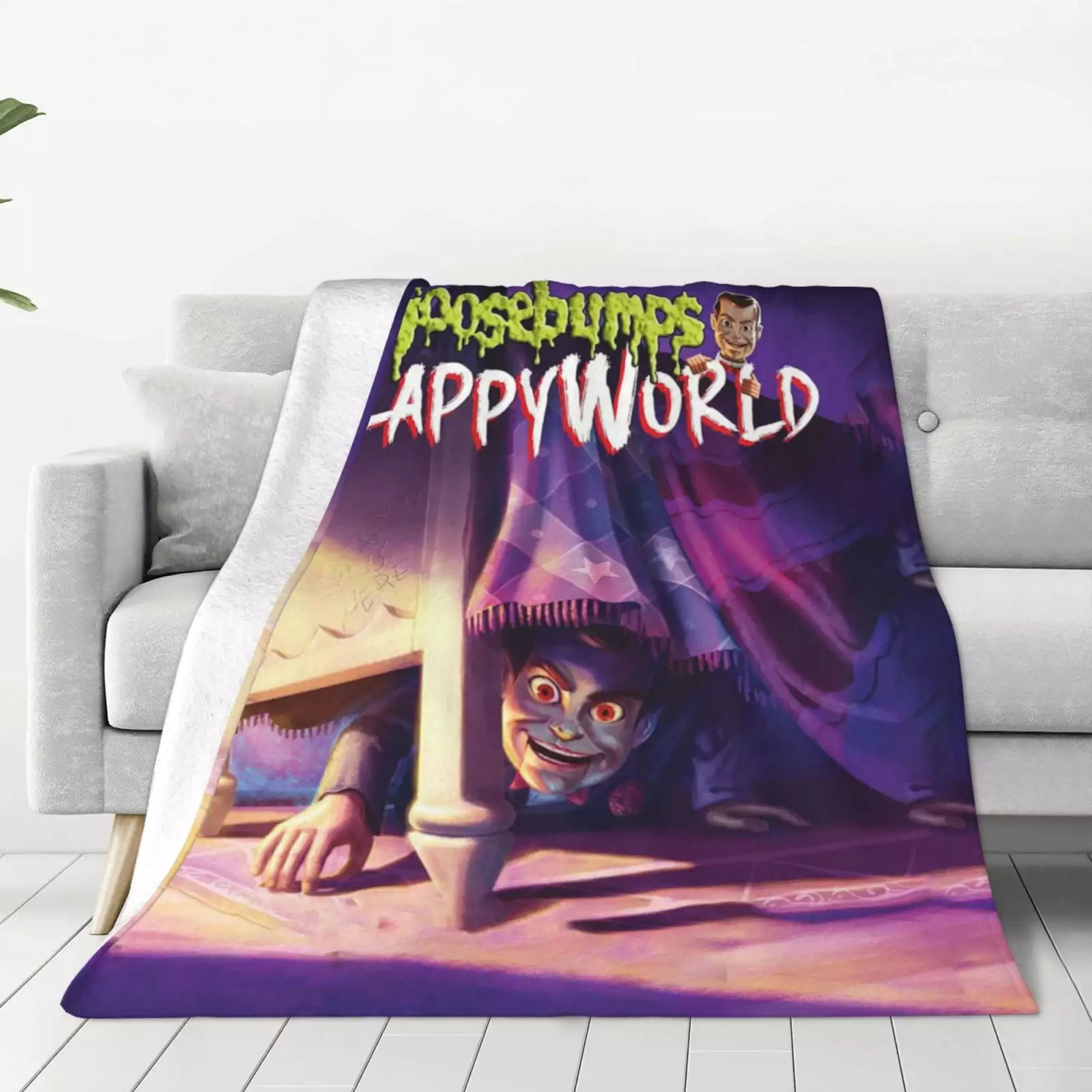 Goosebumps Super Soft Blanket Cute Blanket All Season Flannel Fleece Blanket for Bed Living Room Bedroom for Kids Adult Gift 40x30