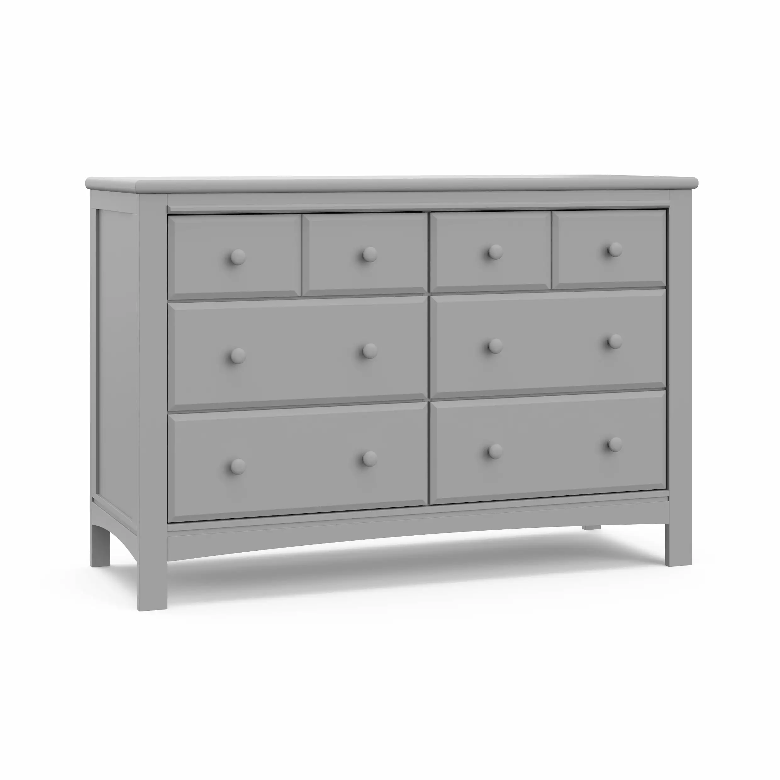 Graco Benton 6 Drawer Nursery and Kids Double Dresser. Pebble Gray