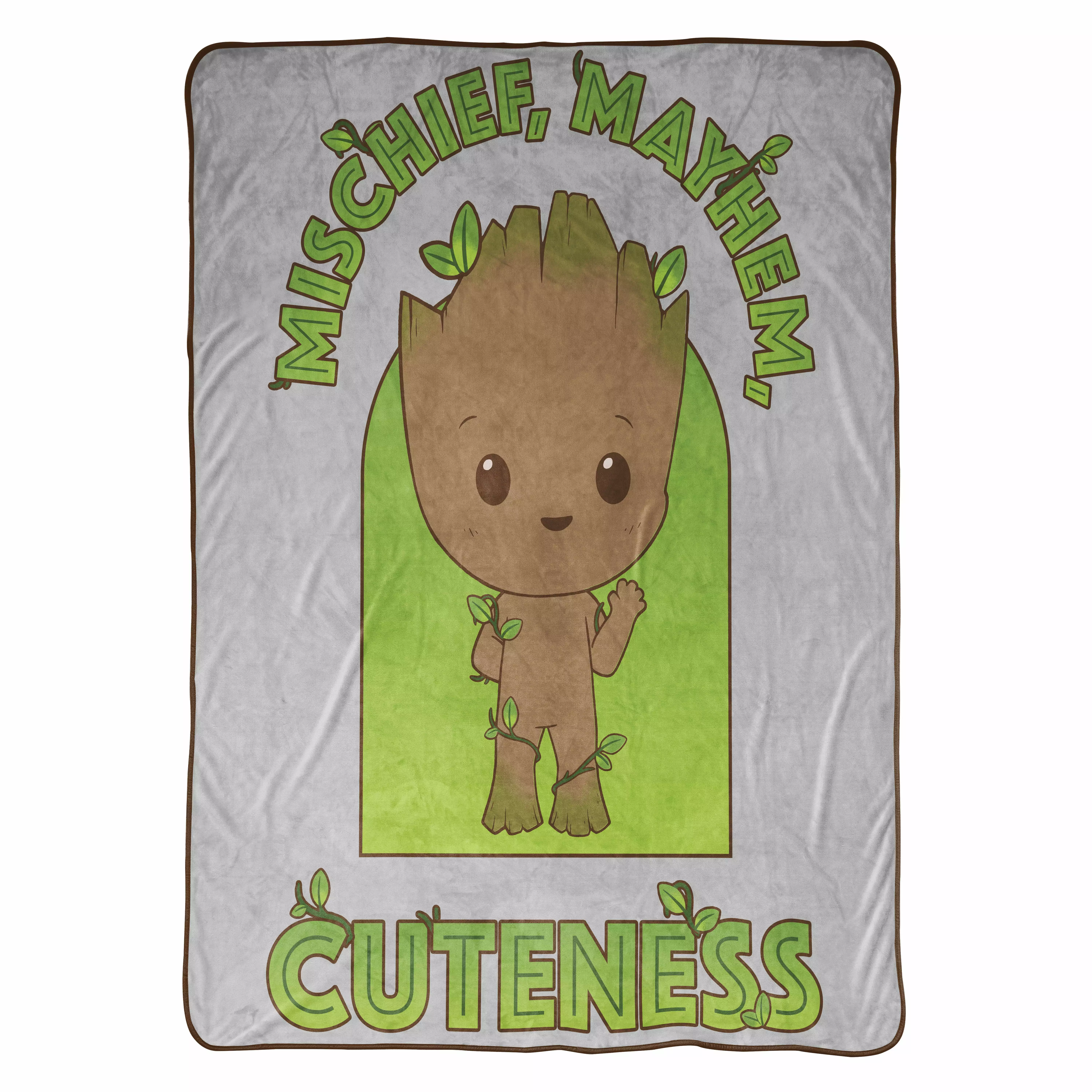 Guardians of the Galaxy Mischief Mayhem Groot 60 x 90 inch Kids Blanket. 100% Microfiber