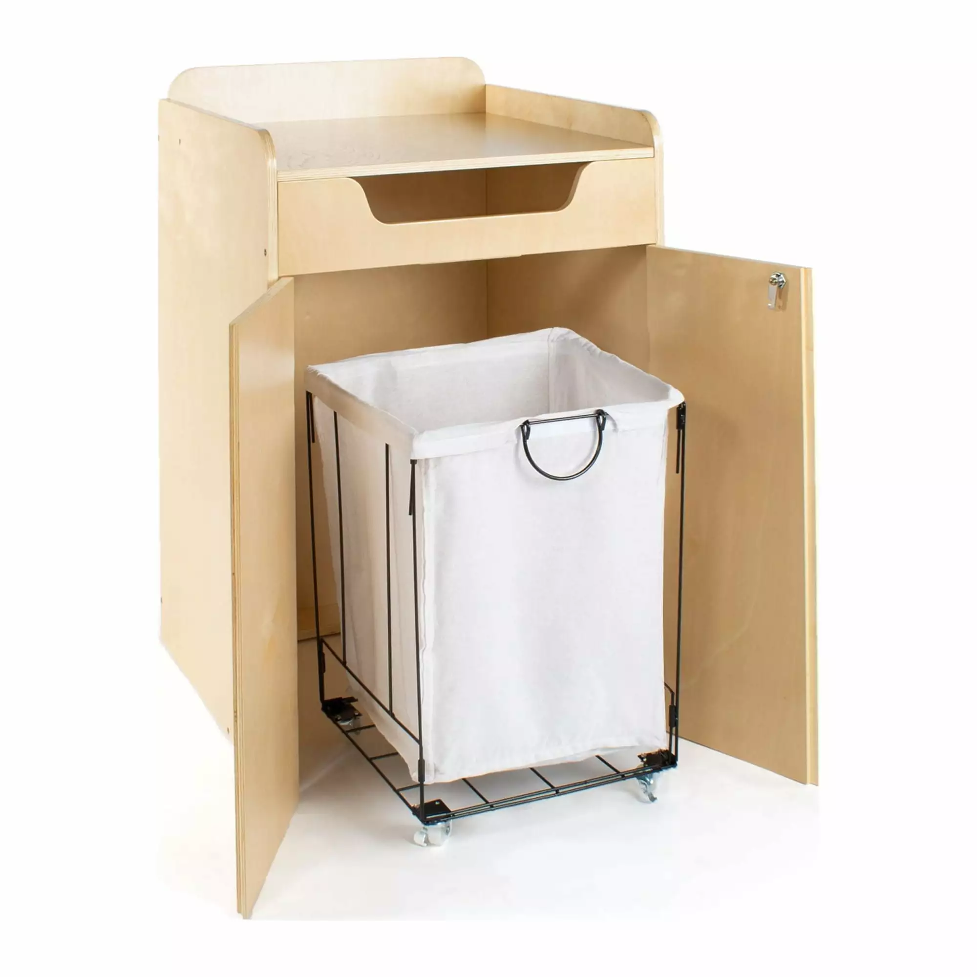 Guidecraft Library Book Drop - Rolling Books and Media Storage Bin Unit. Office and School Supply