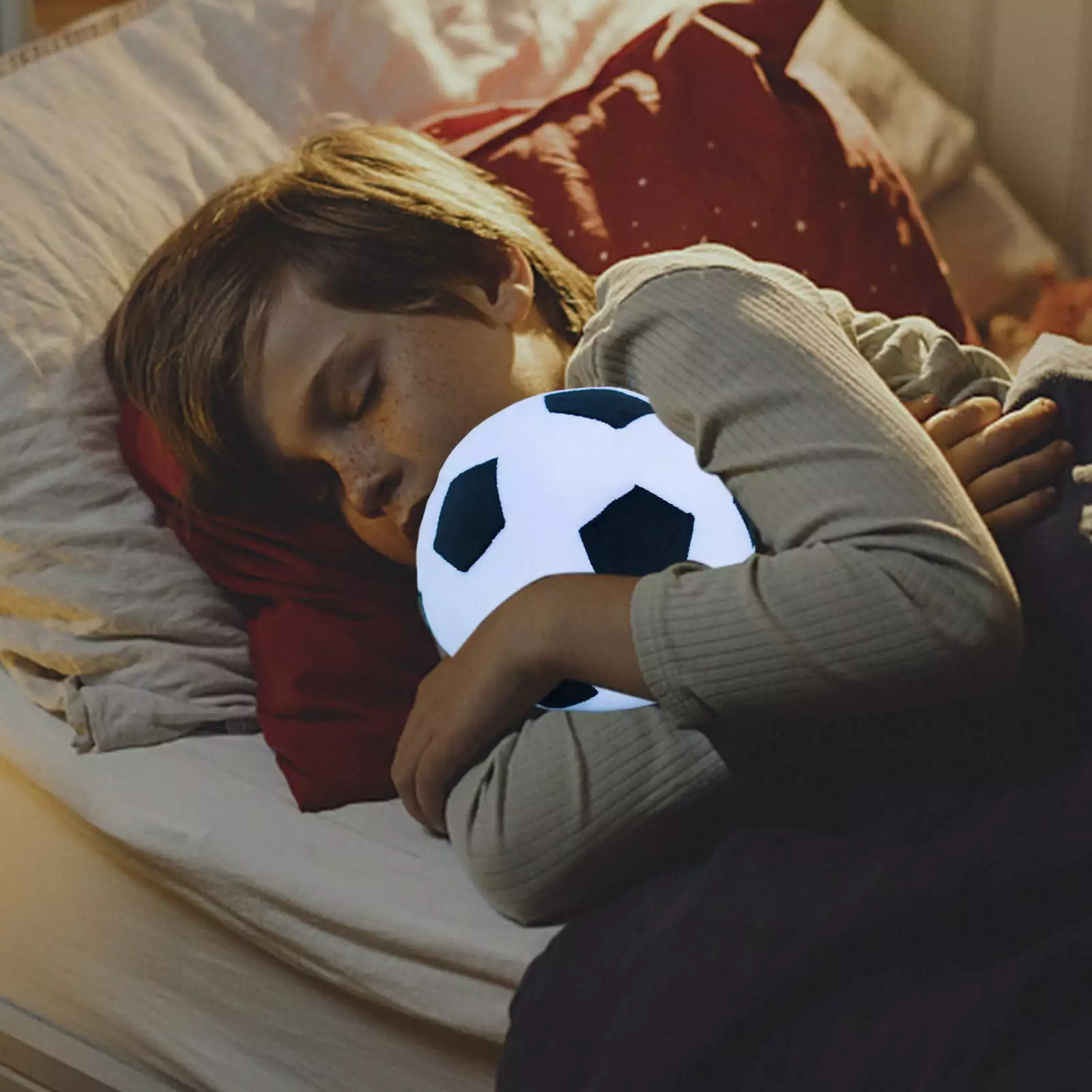 Gyedtr Faux Plush Soccer Ball.11 In White and Black Soft Soccer Stuffed Toy Soccerball Throw Pillows Football Toy Sport Holiday Birthday Gift for Boy & Girls Clearance