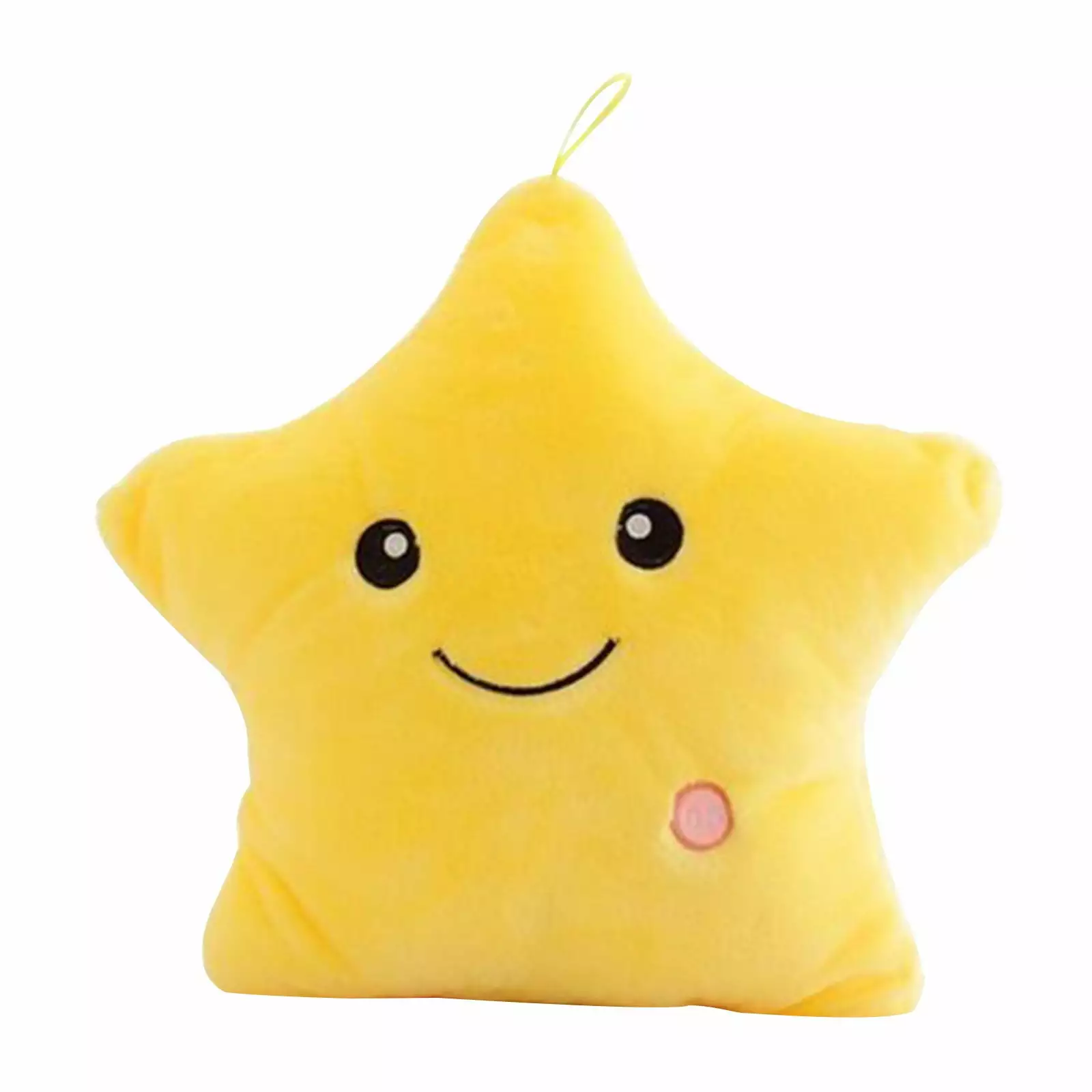 Gyedtr LED Star Stuffed Pillows Light Up Soft Faux Plush Toys Colorful Glowing Five Star Pillows Birthday Gift Valentines Day Bride Home Decoration Clearance