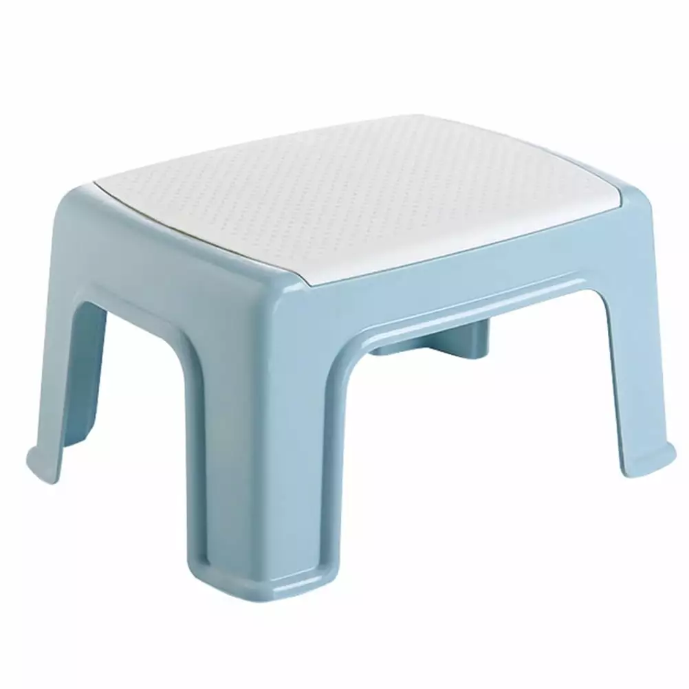 HOMEMAXS 1pc Plastic Stool Small Stool Lightweight Footstool Portable Stool for Baby Kids Children (Sky-blue)