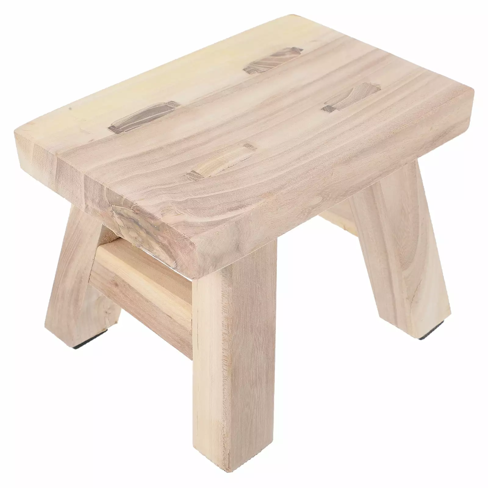 HOMEMAXS Wooden Stool Doorway Shoe Changing Stool Bathroom Stool Living Room Stool