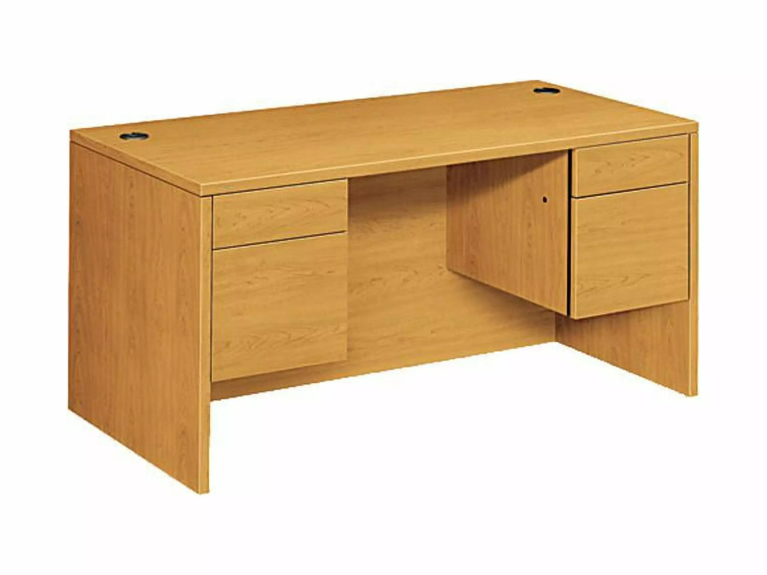 HON 10573CC 10500 Series 3/4-Height Double Pedestal Desk. Harvest