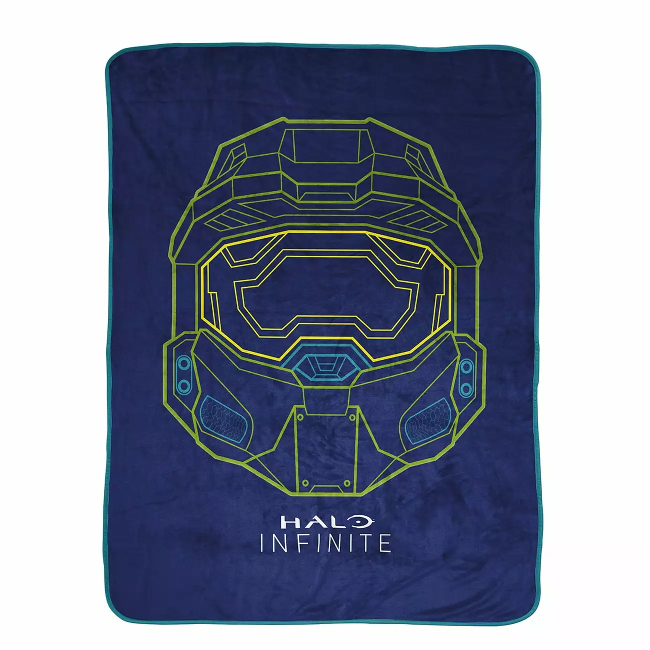 Halo Infinite 'Helmet' 100% Microfiber 46 x 60 Throw. Navy Blue. Gaming Bedding