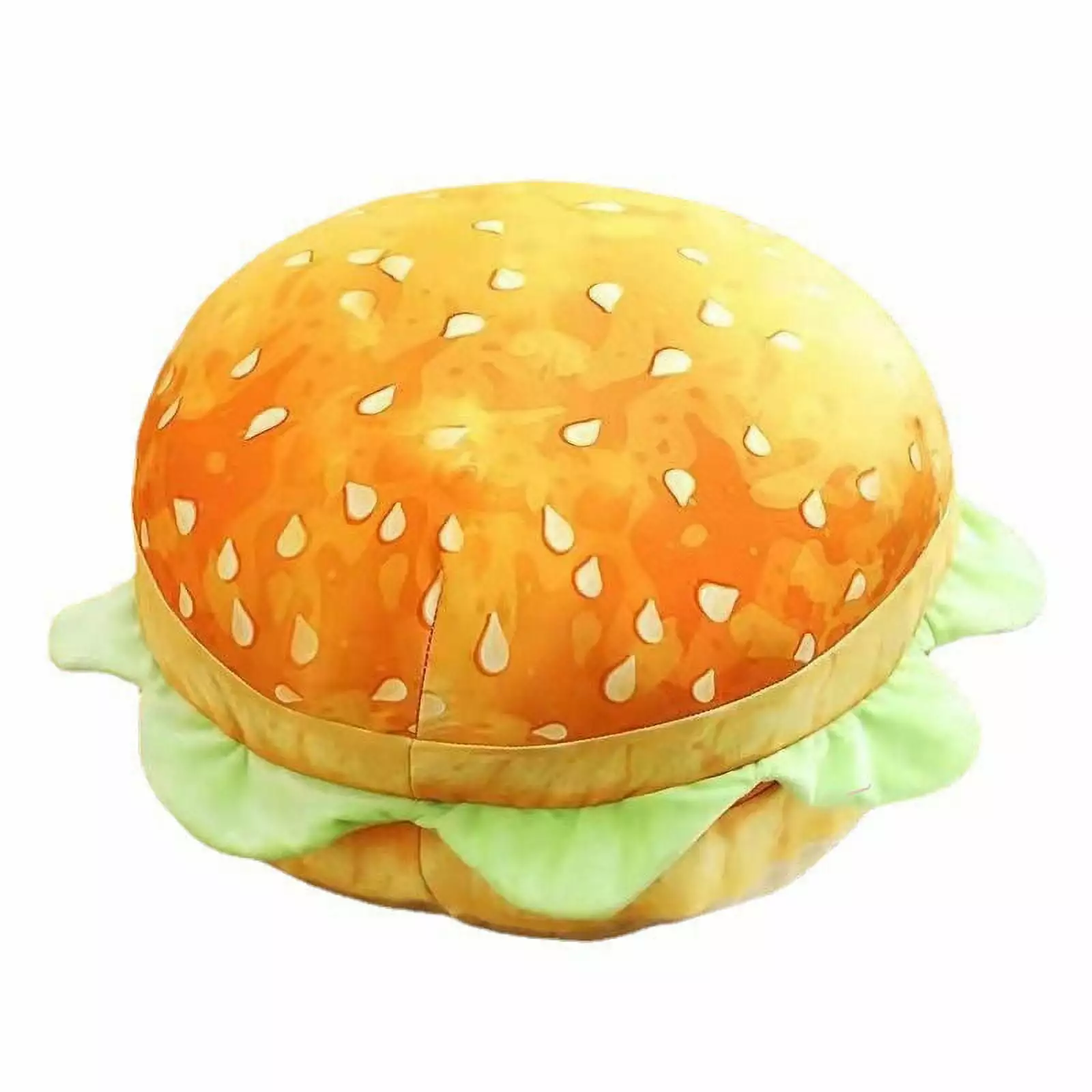 Hamburger Throw Pillow Multi Purpose Plush and PP Cotton Back Pillow for Valentine's Day Birthday Gift Toy