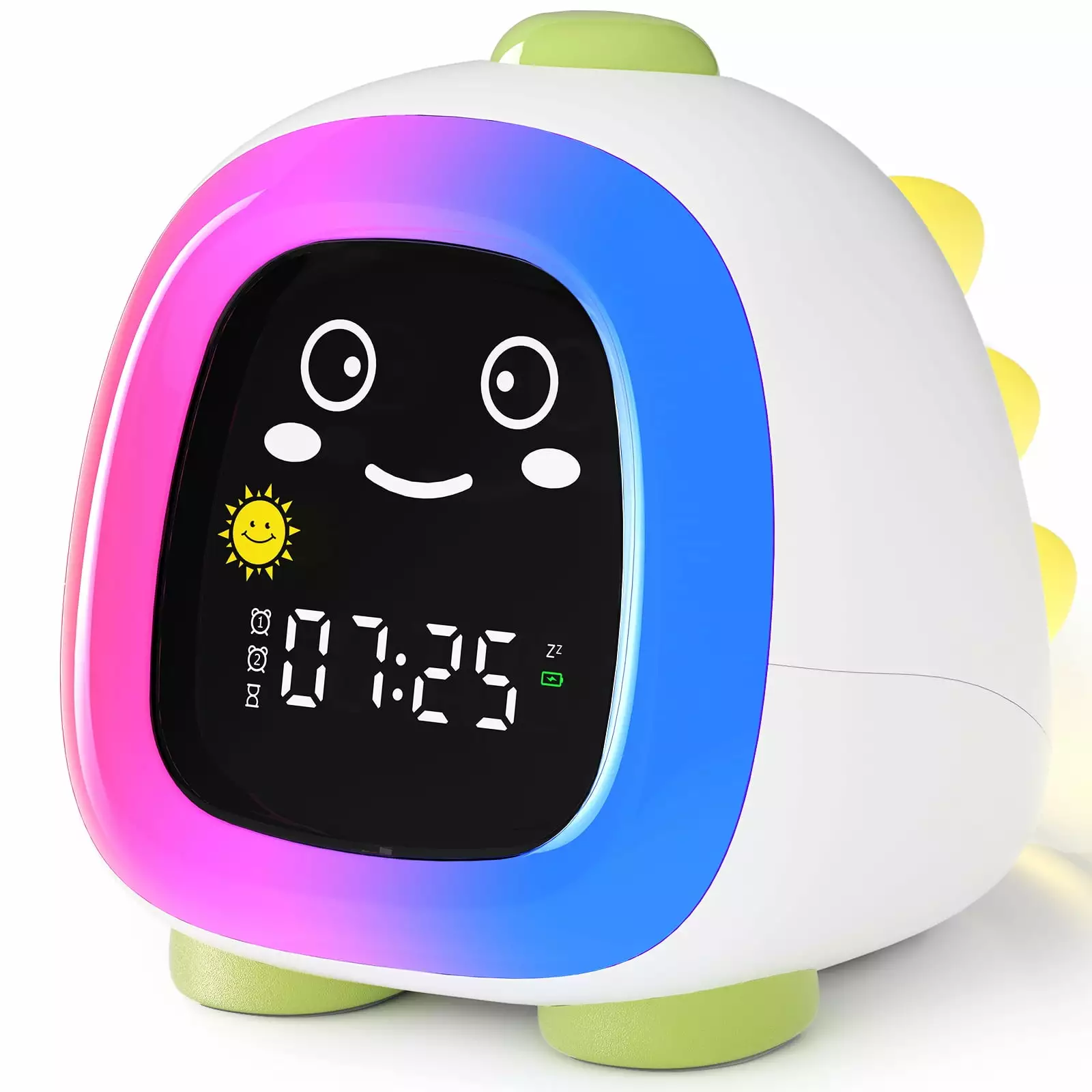 Hansang Kids Alarm Clock. Ok to Wake Alarm Clock with Sleep Training. Night Light. Dinosaur Digital Alarm Clock with Sleep Sound Machine