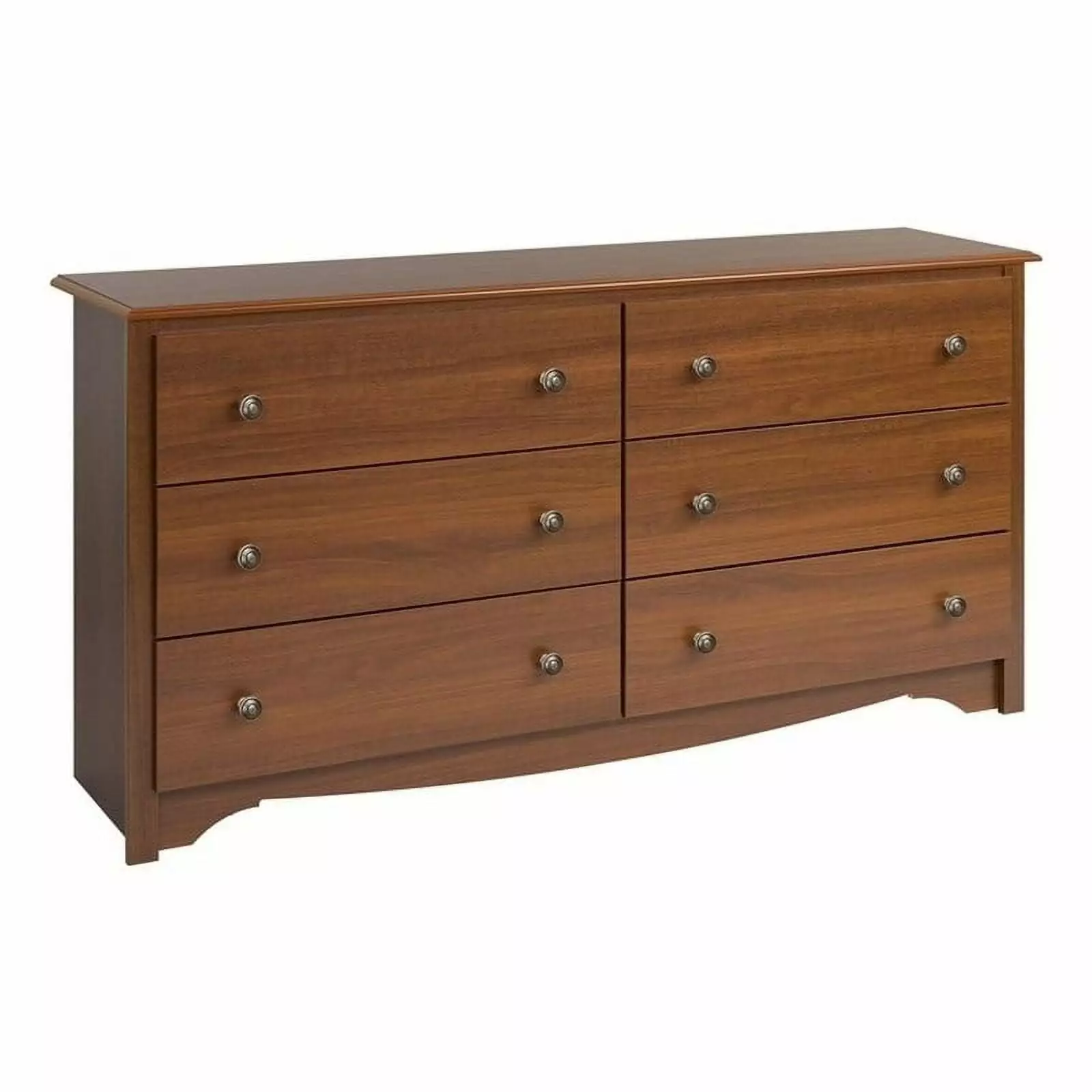 Hawthorne Collections 6 Drawer Double Dresser in Cherry