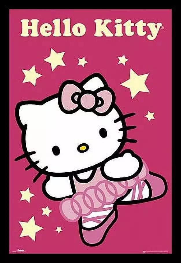 Hello Kitty - Ballerina Laminated & Framed Poster (24 x 36)