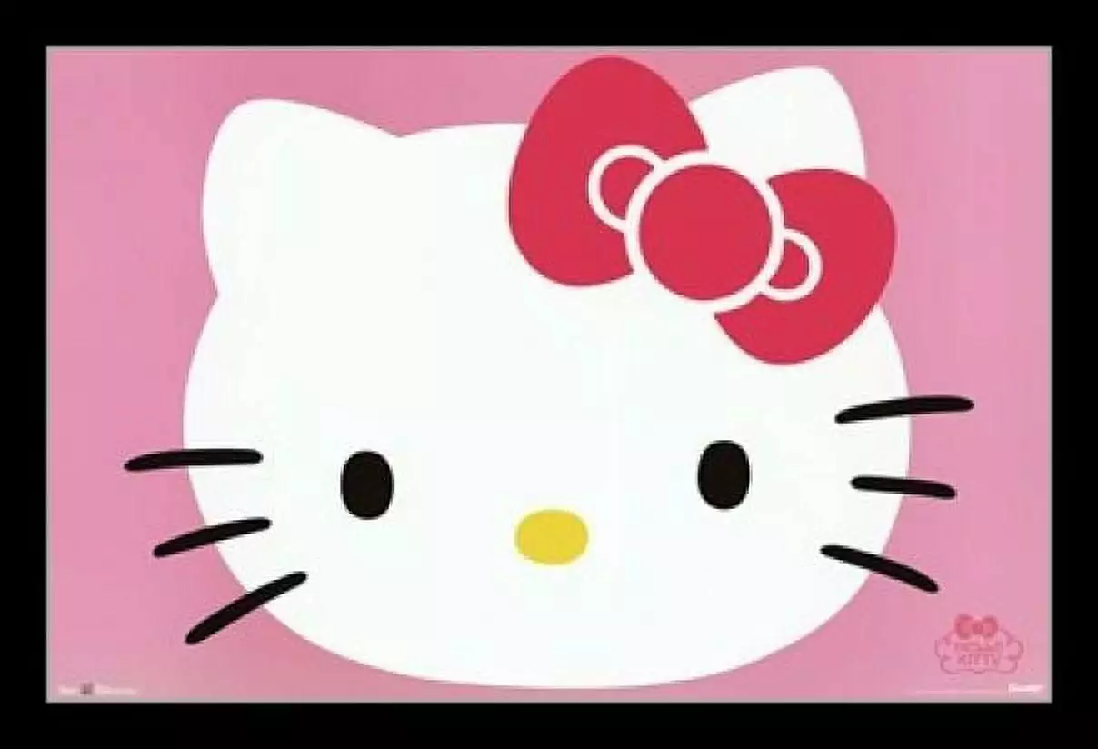 Hello Kitty - Face Laminated & Framed Poster Print (36 x 24)