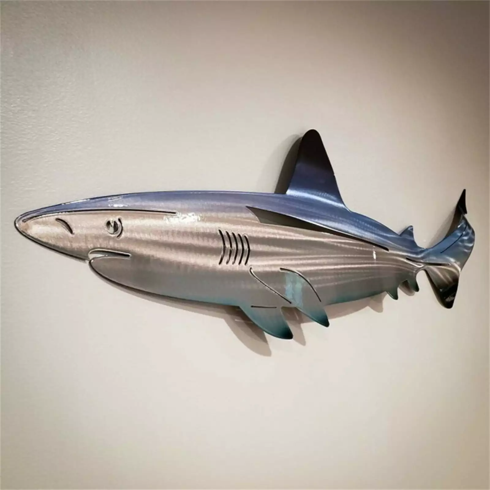 Holiday 2024 Christmas Clearance Sale!Shark Metal Art Wall Decoration 20''/50cm Living Room Bedroom Home Decoration