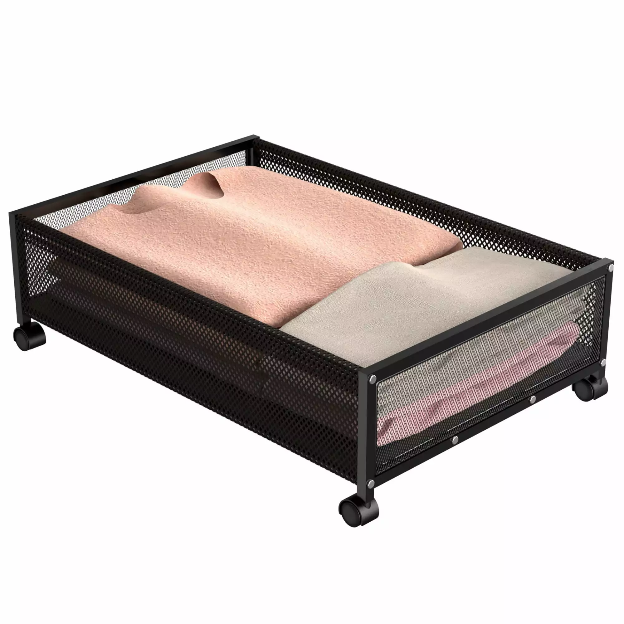 Holocky Underbed Storage Organizer Container with Wheels for Clothing