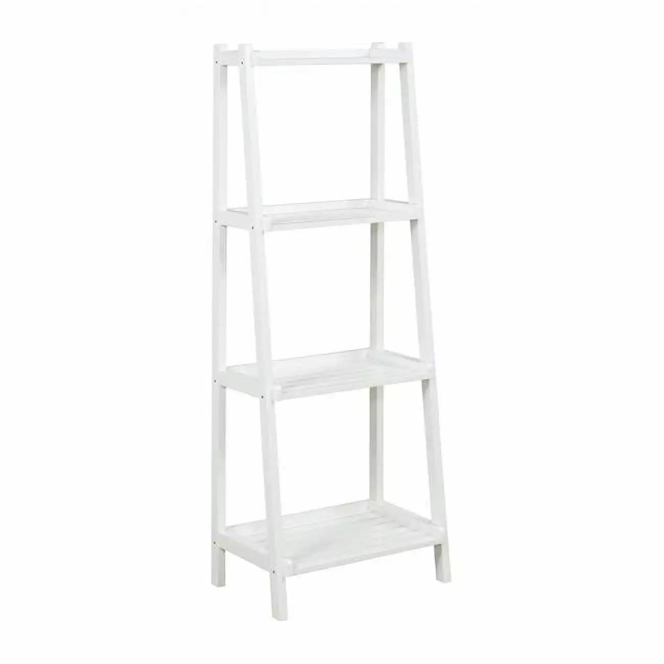 Homeroots 60 in. Bookcase with 4 Shelves. White