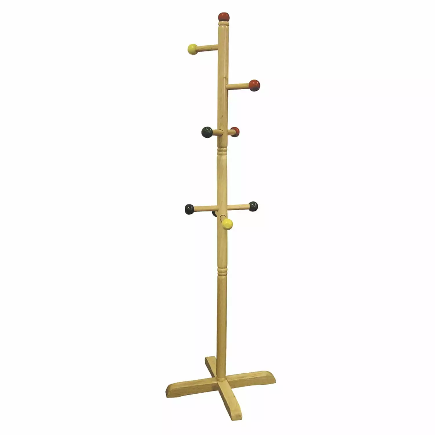 Homestock Modern Muse Kids Primary-Color 8-Peg Coat Rack