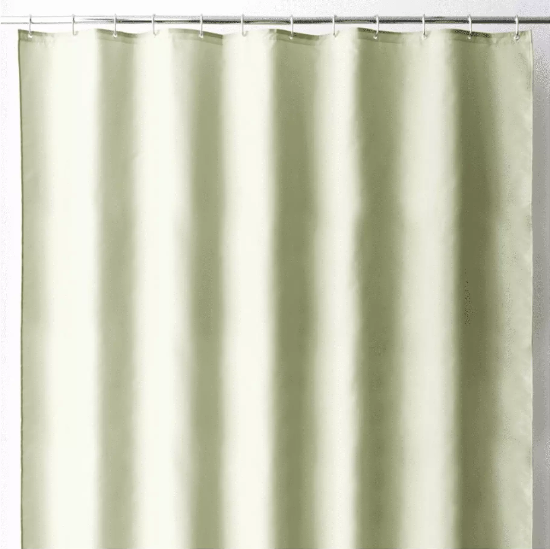 Hotel Collection Water. Mold & Mildew Resistant Sage Fabric Shower Curtain - 72 x 72 (Standard Size)