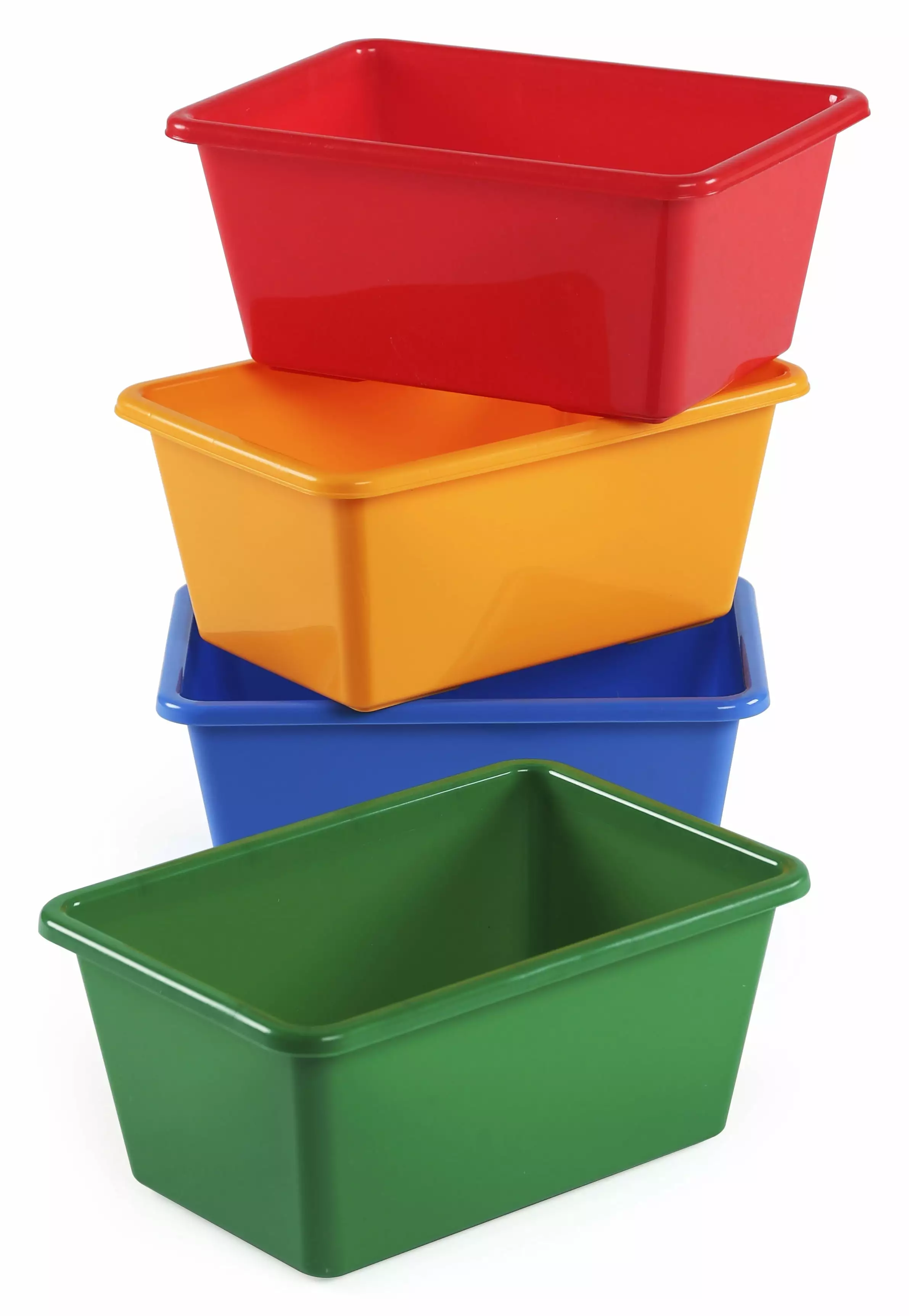 Humble Crew Children Shelves Plastic Storage Bin. Multi-color. 4 Count